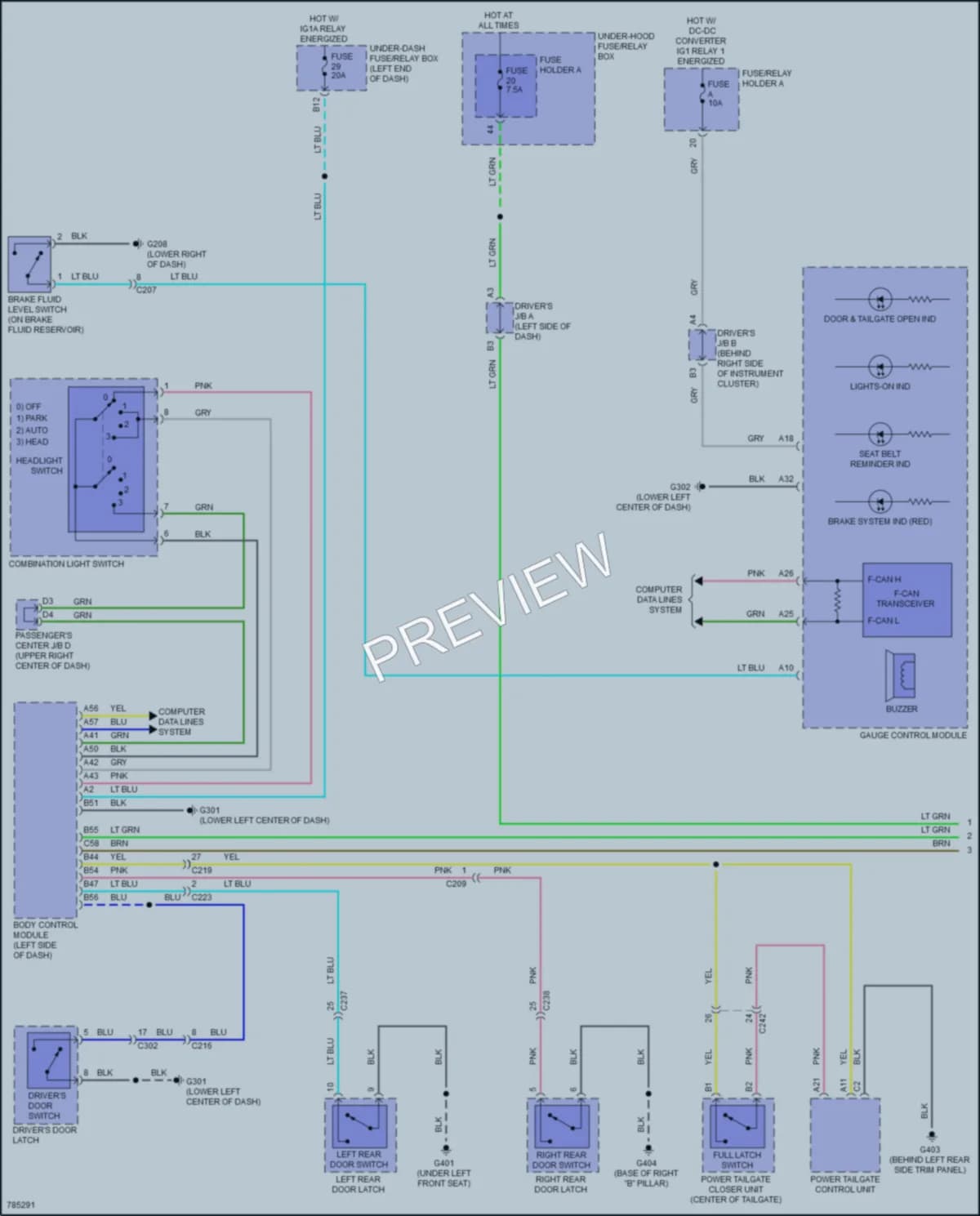 2022 Acura MDX Warning Systems wiring diagram preview