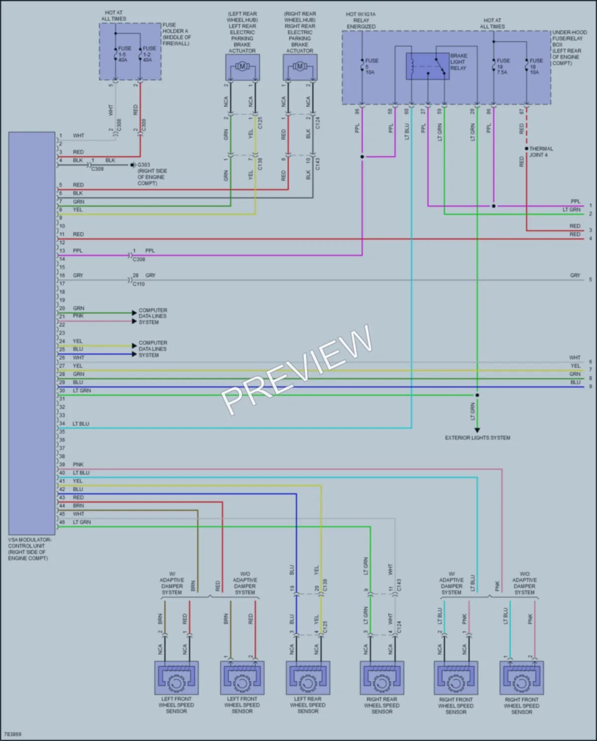 2022 Acura RDX Anti Lock Brakes wiring diagram preview