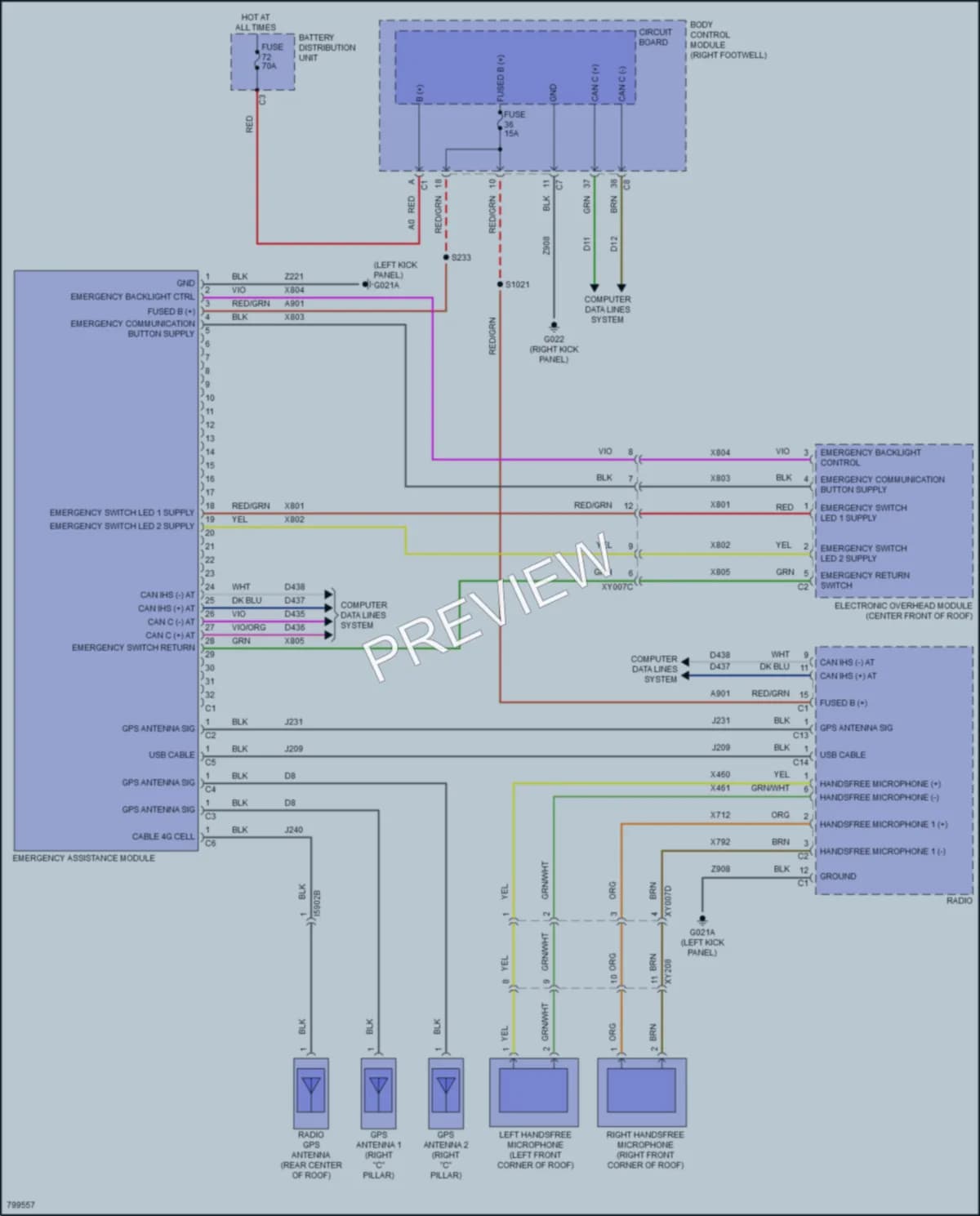 2022 AlfaRomeo Stelvio Cellular Phones wiring diagram preview