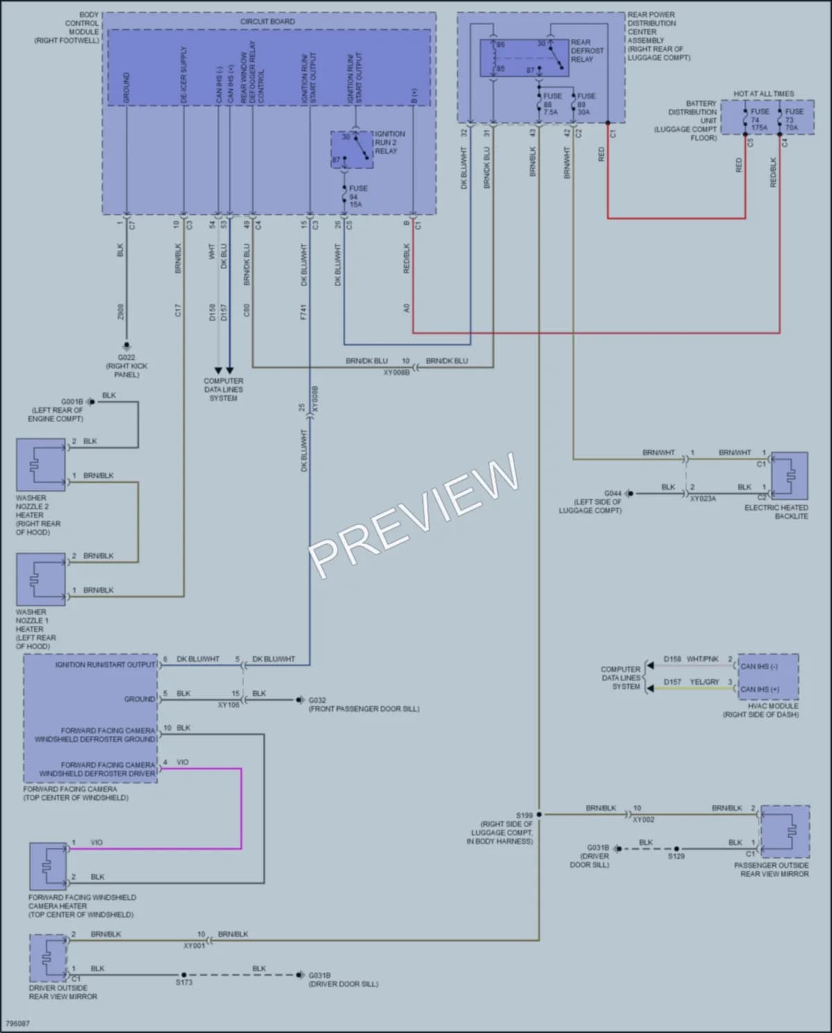 2022 AlfaRomeo Stelvio Defoggers wiring diagram preview