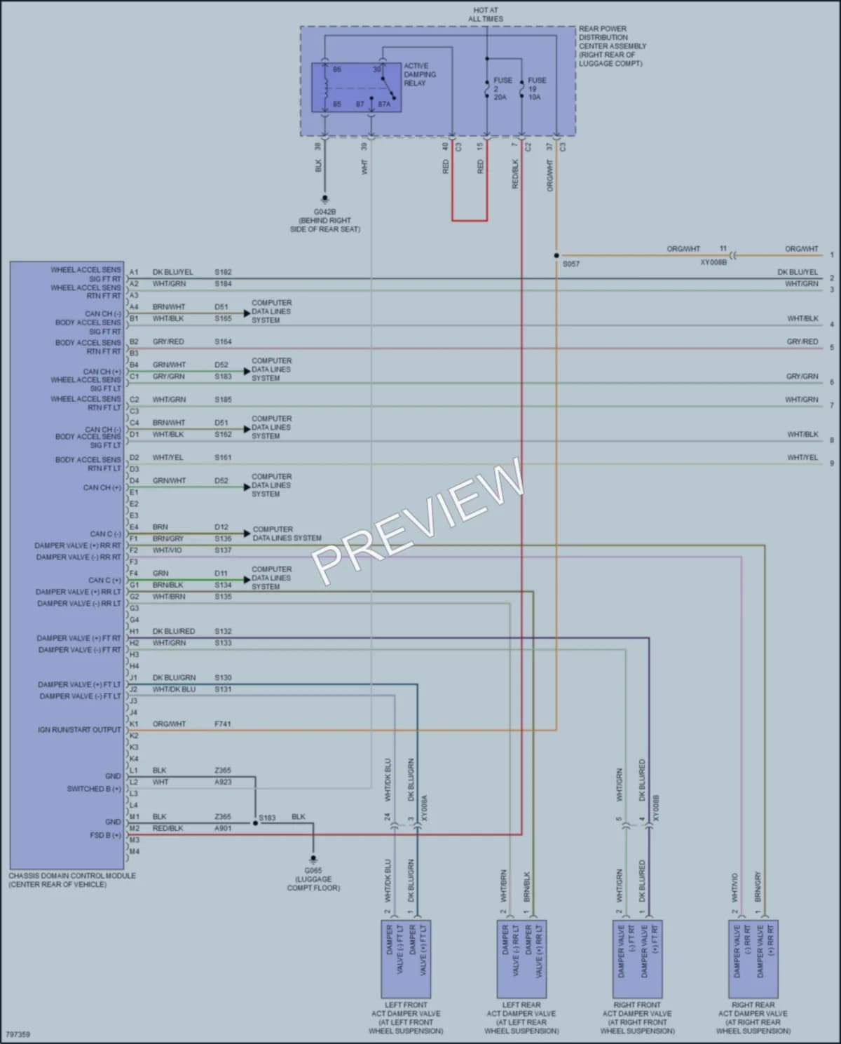 2022 AlfaRomeo Stelvio Electronic Suspension wiring diagram preview
