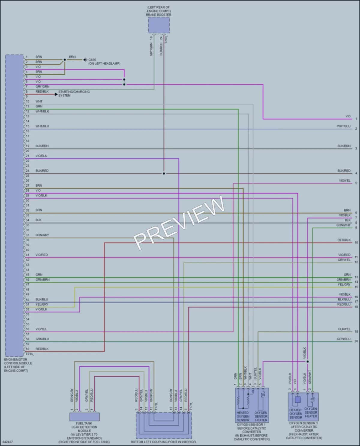 2022 Audi A3 Engine Performance wiring diagram preview