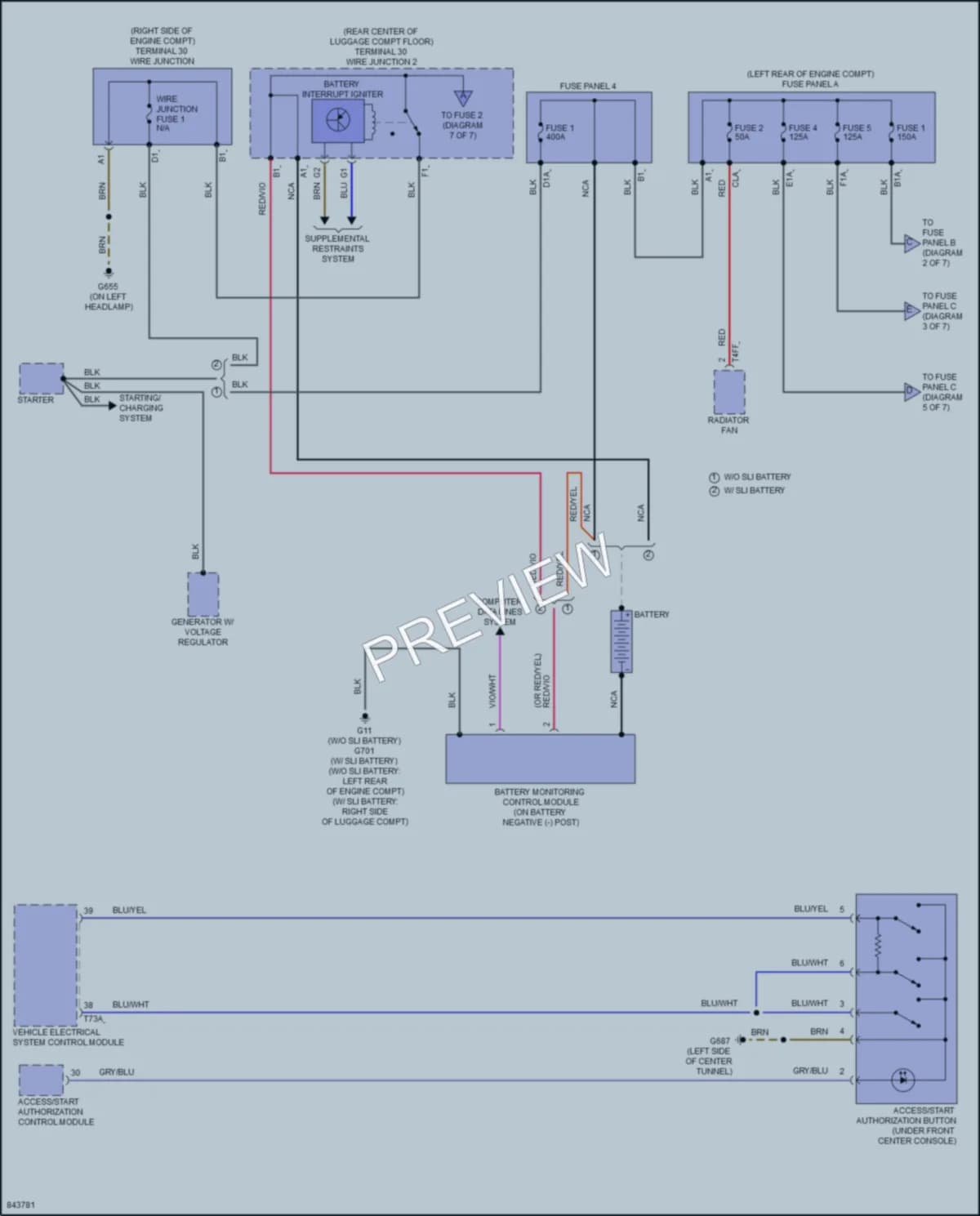 2022 Audi A3 Power Distribution wiring diagram preview
