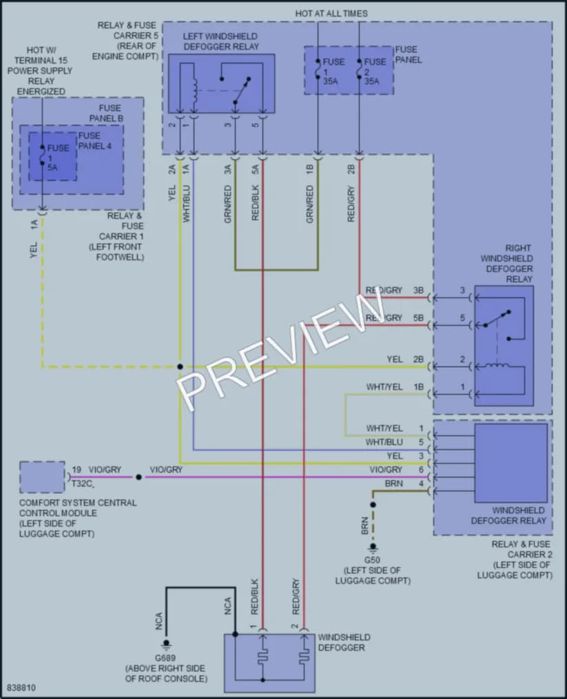 2022 Audi A4allroad Defoggers wiring diagram preview