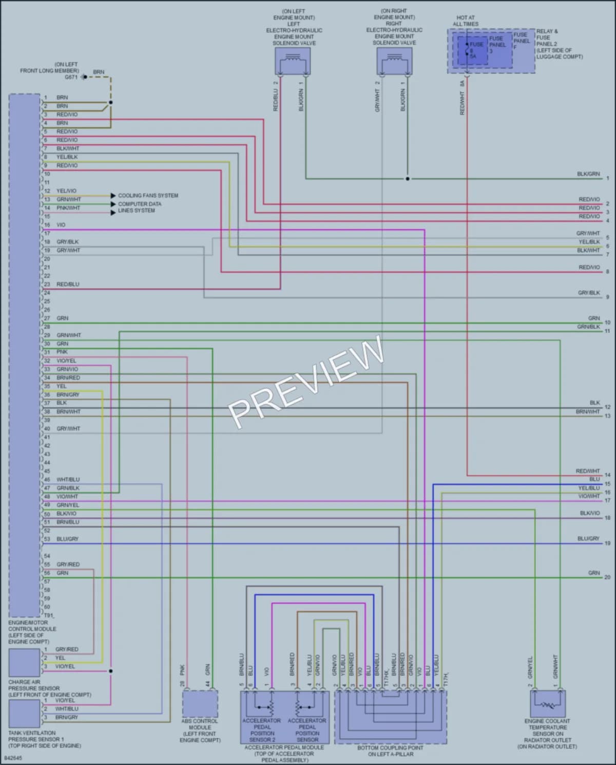 2022 Audi A5 Engine Performance wiring diagram preview