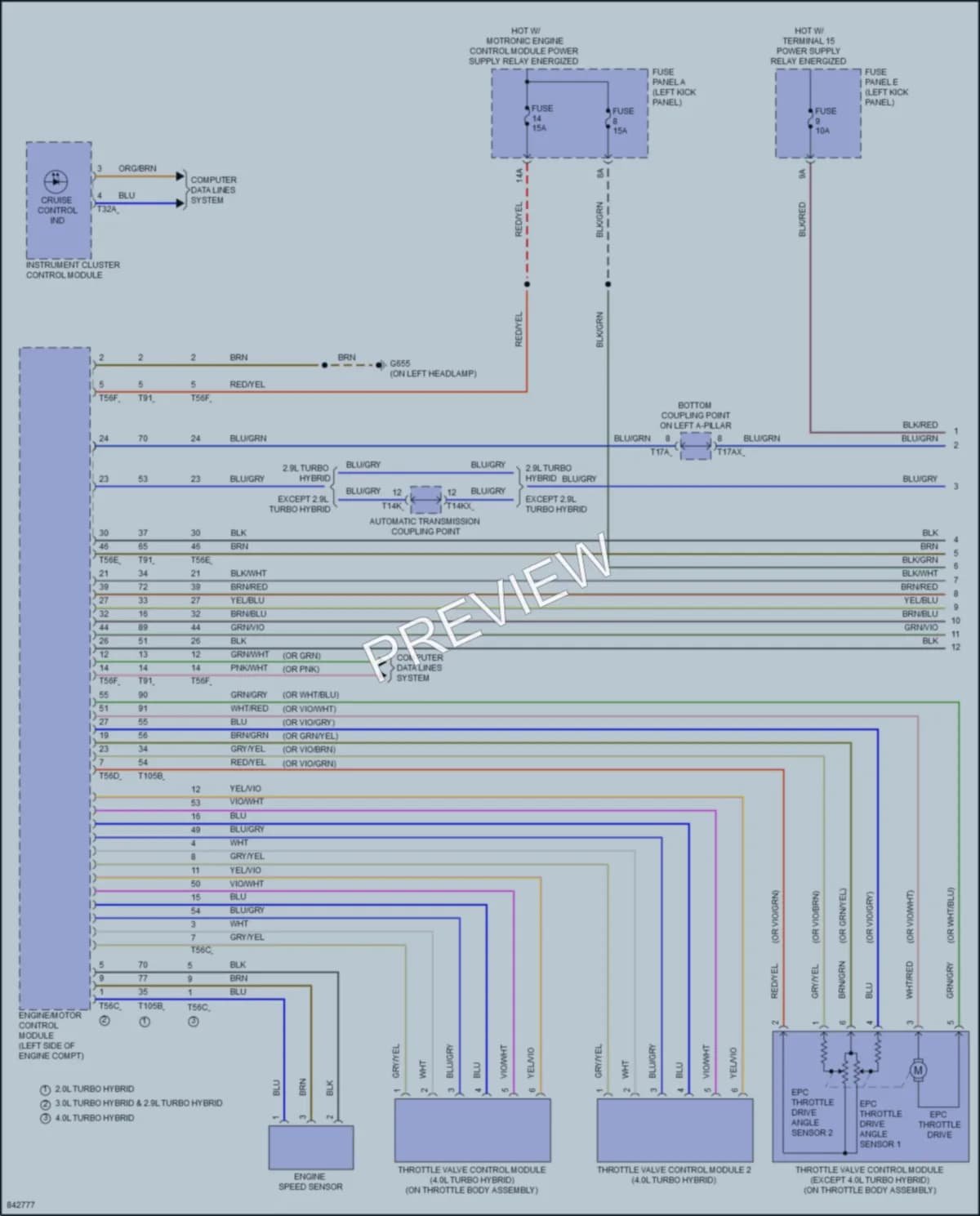 2022 Audi A6 Cruise Control wiring diagram preview