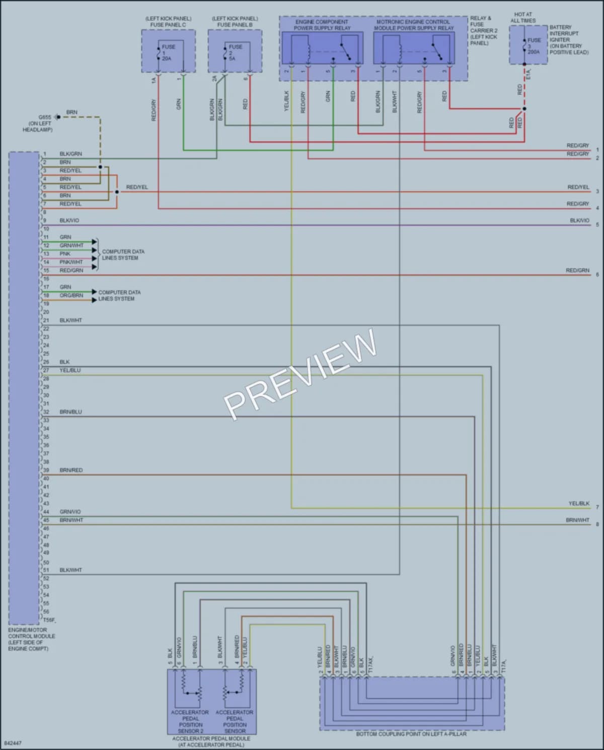 2022 Audi A6allroad Engine Performance wiring diagram preview