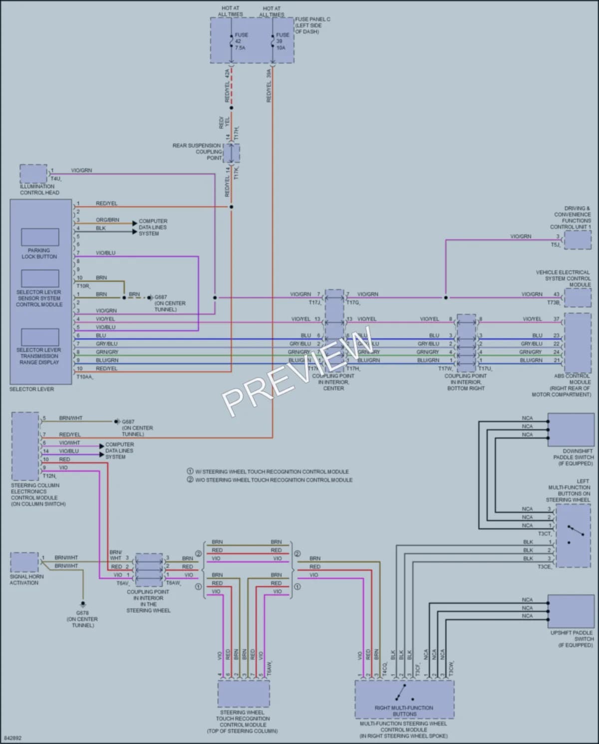 2022 Audi Q4etronSportback Transmission wiring diagram preview
