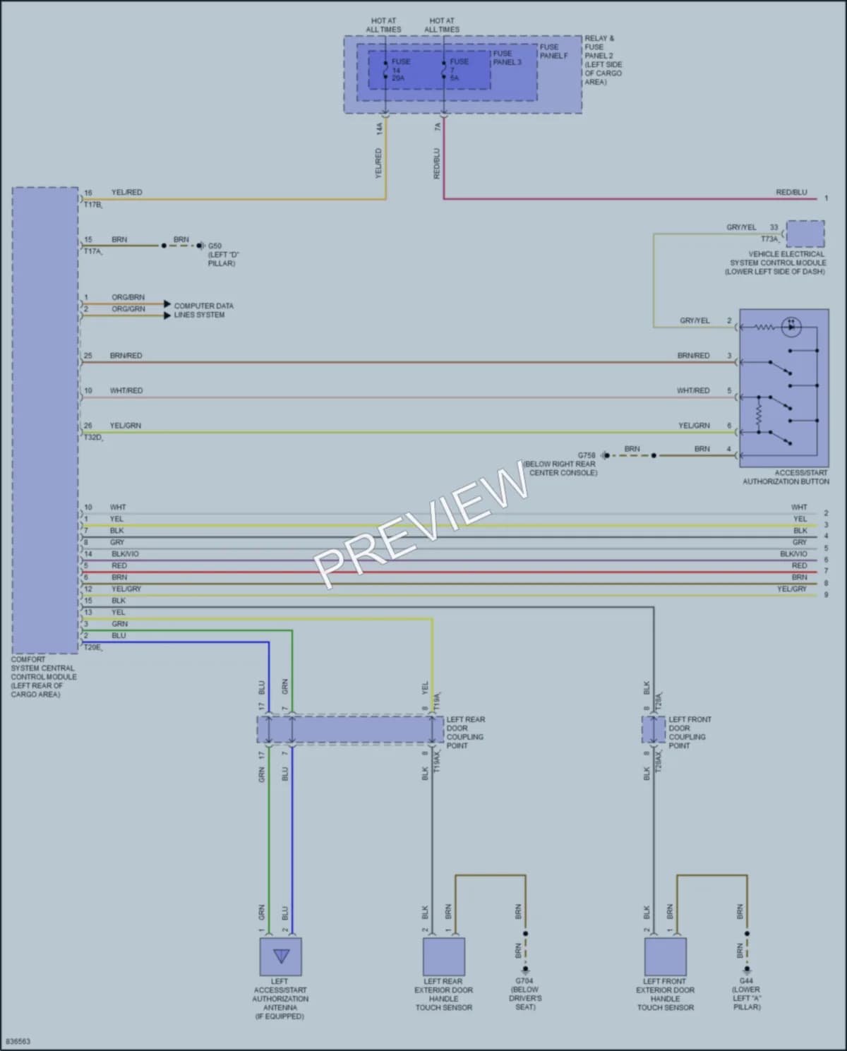 2022 Audi Q5Sportback Anti Theft wiring diagram preview