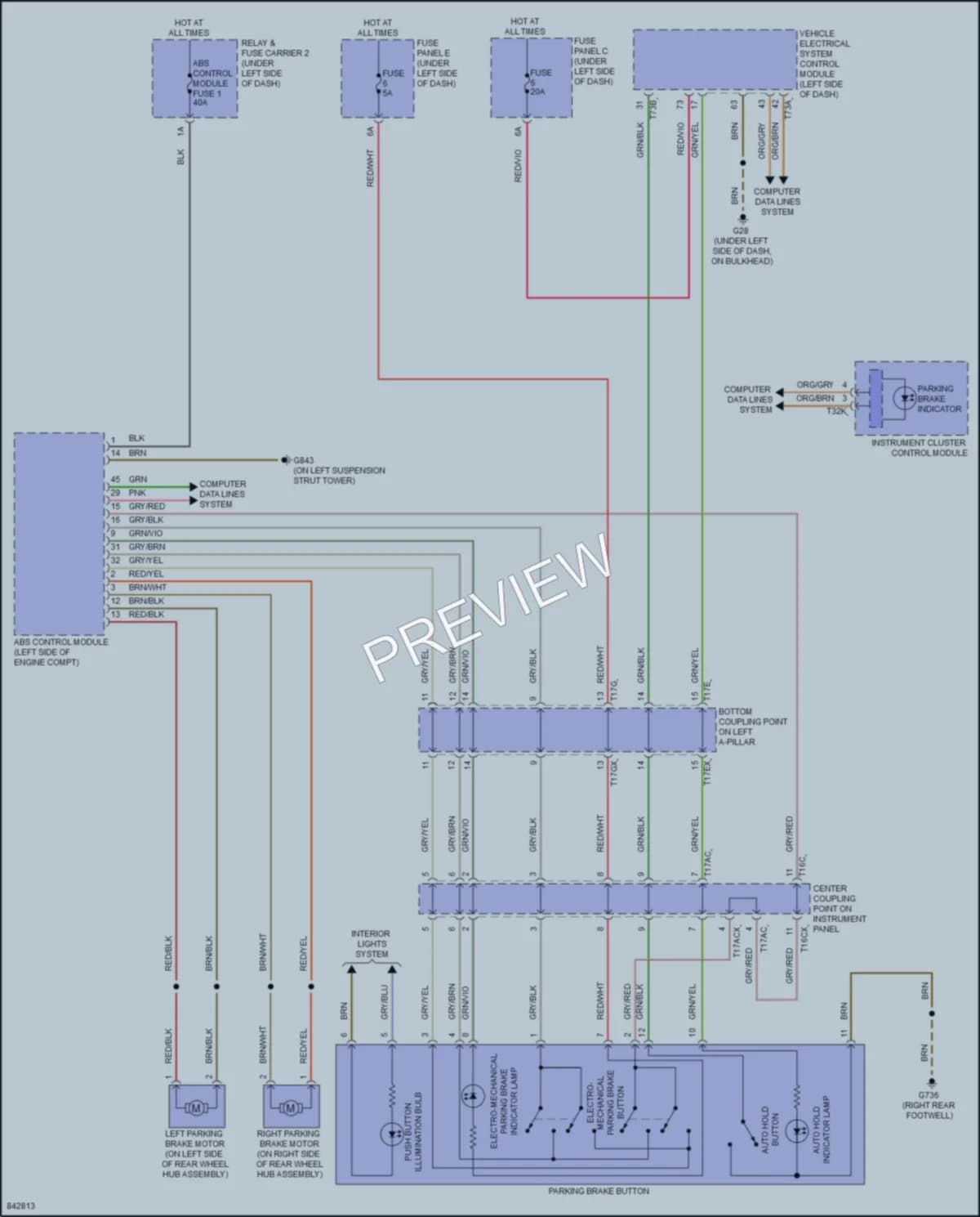 2022 Audi Q8 Shift Interlock wiring diagram preview