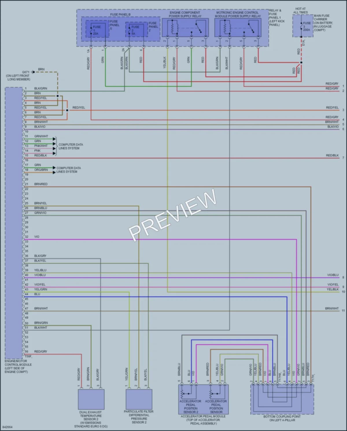 2022 Audi RS5 Engine Performance wiring diagram preview
