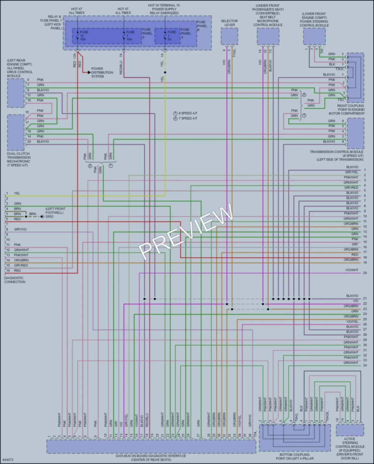 2022 Audi S5 Computer Data Lines wiring diagram preview
