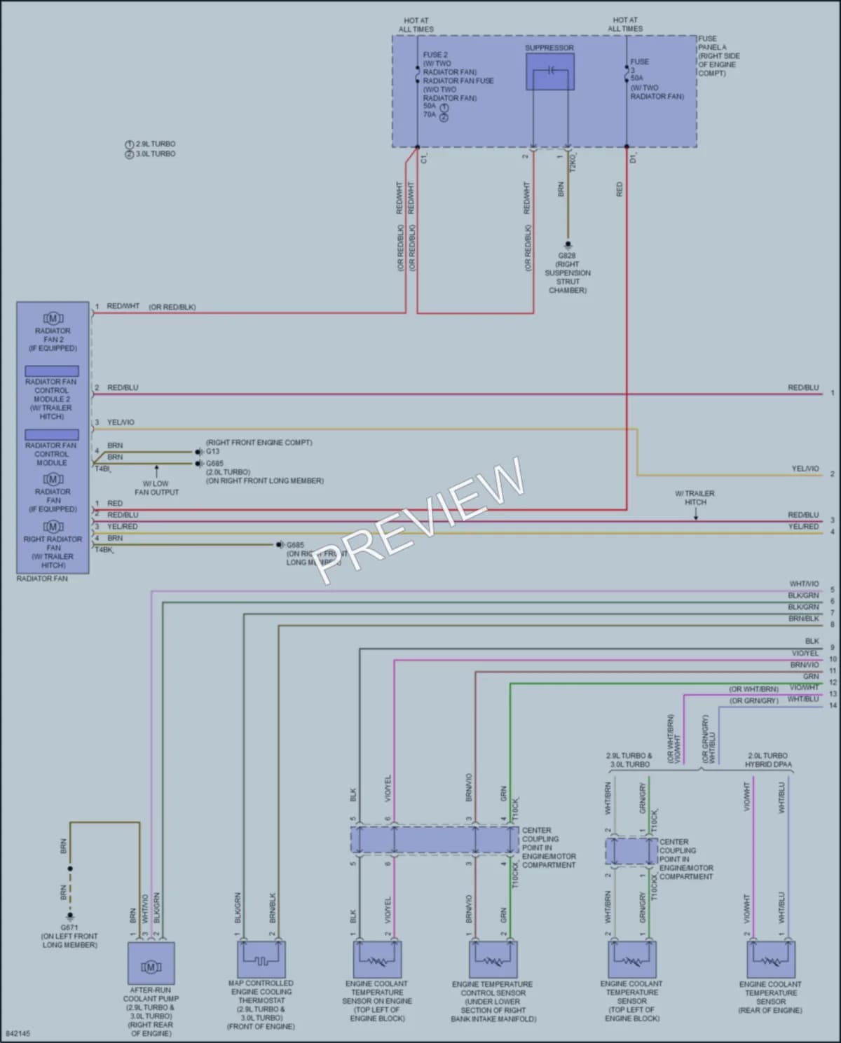 2022 Audi S5 Cooling Fan wiring diagram preview
