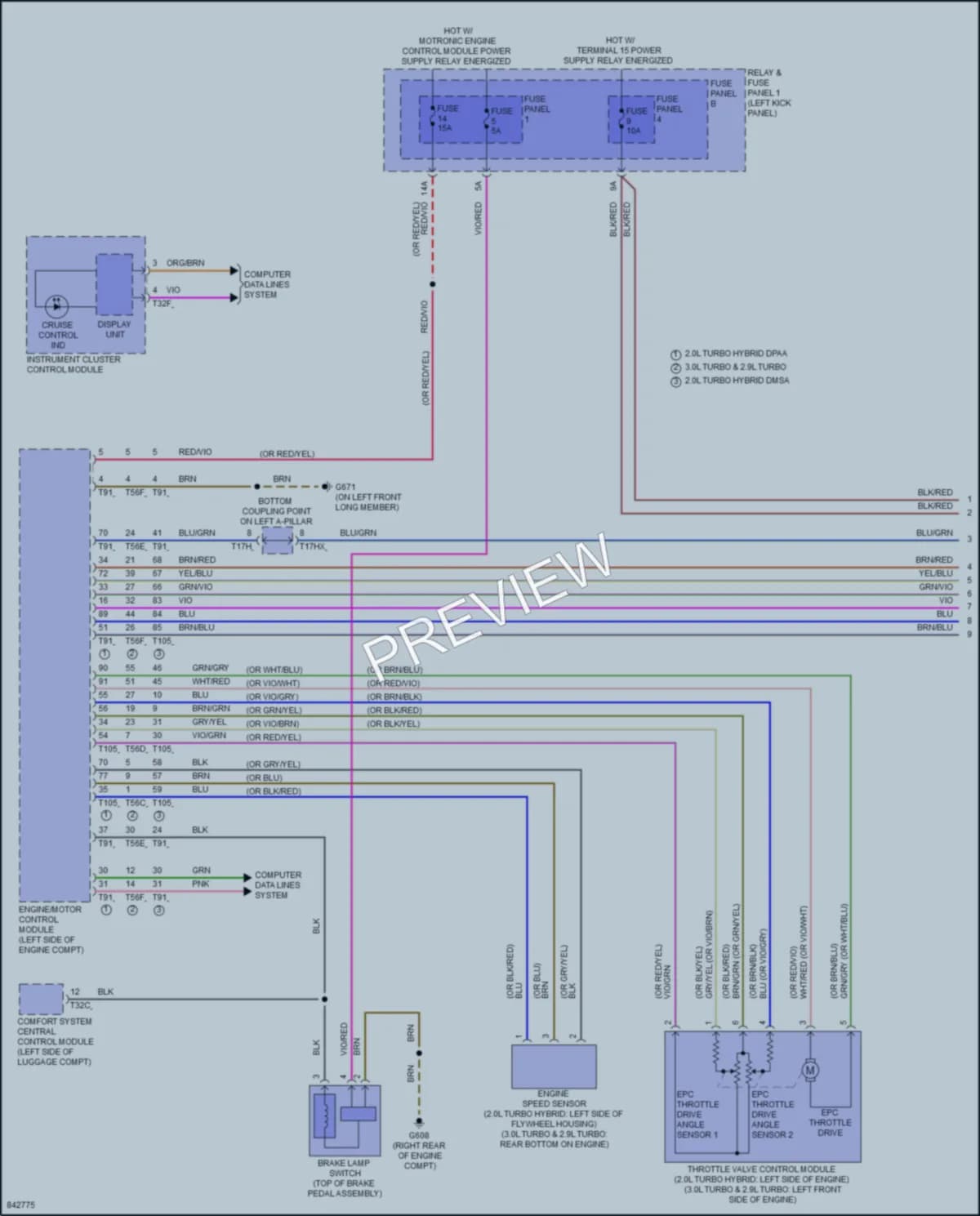 2022 Audi S5 Cruise Control wiring diagram preview