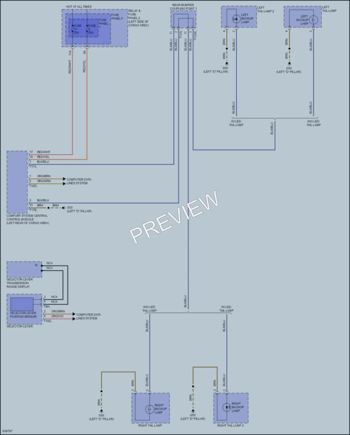 2022 Audi SQ5Sportback Exterior Lights wiring diagram preview