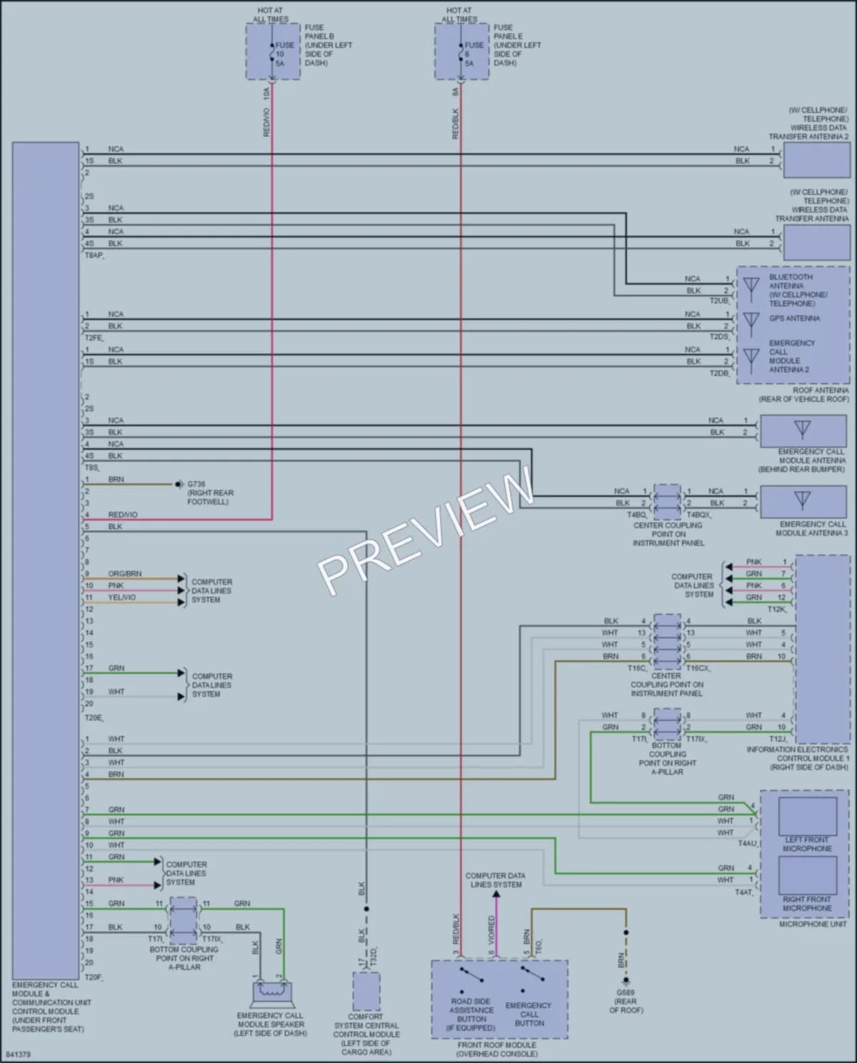 2022 Audi SQ8 Navigation wiring diagram preview
