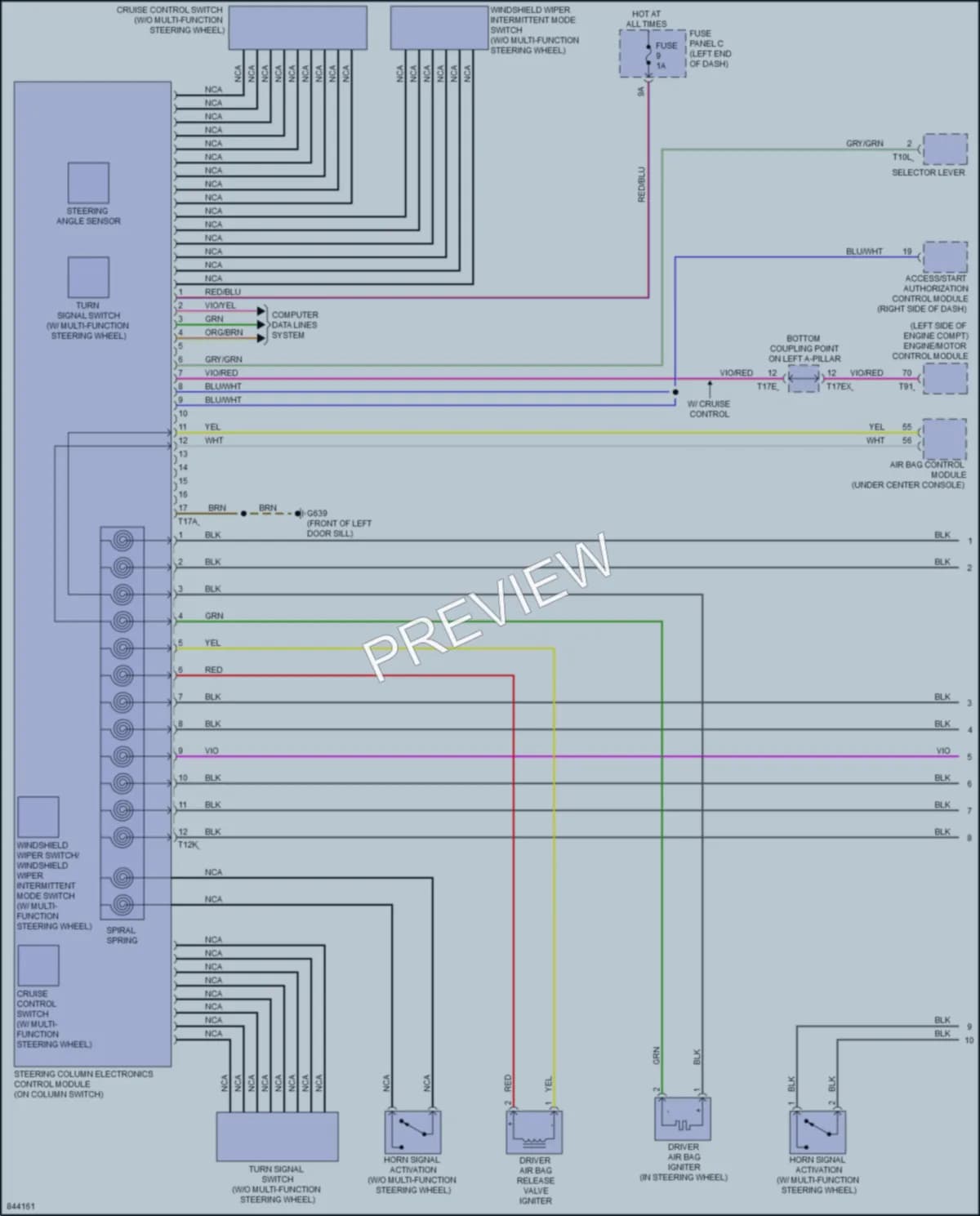 2022 Audi TT Body Control Modules wiring diagram preview