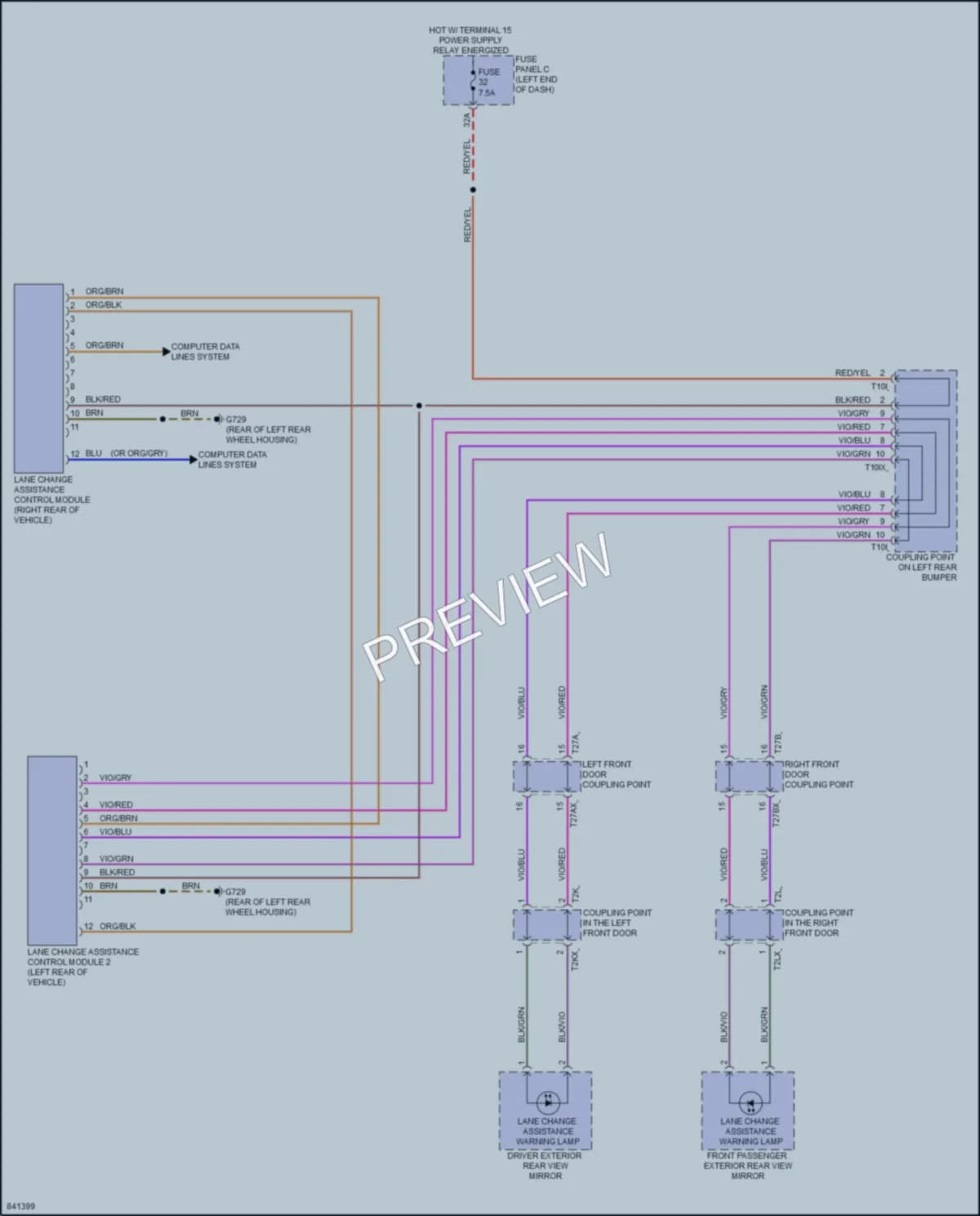 2022 Audi TTRS Navigation wiring diagram preview