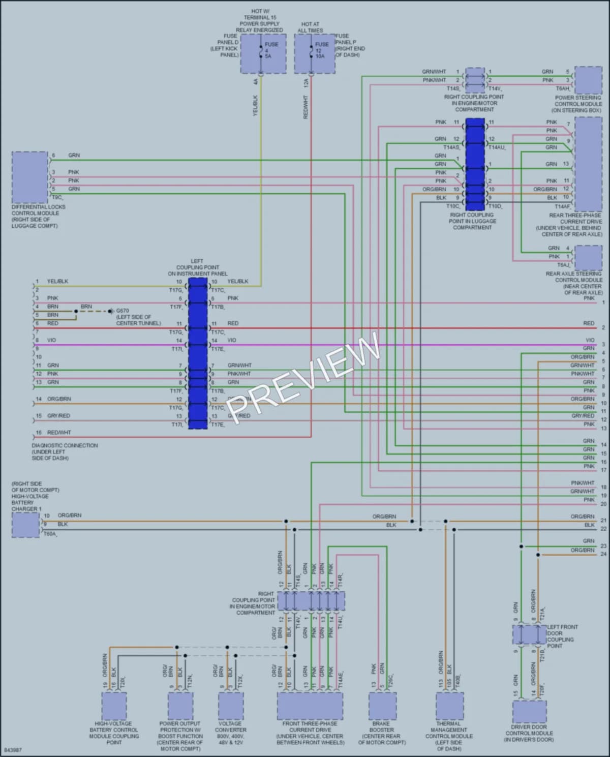 2022 Audi etronGT Computer Data Lines wiring diagram preview