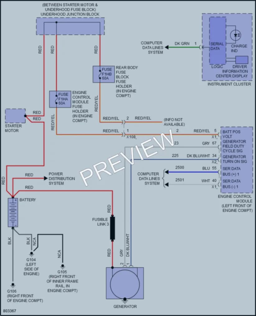 2022 Chevrolet 2500Express Starting Charging wiring diagram preview