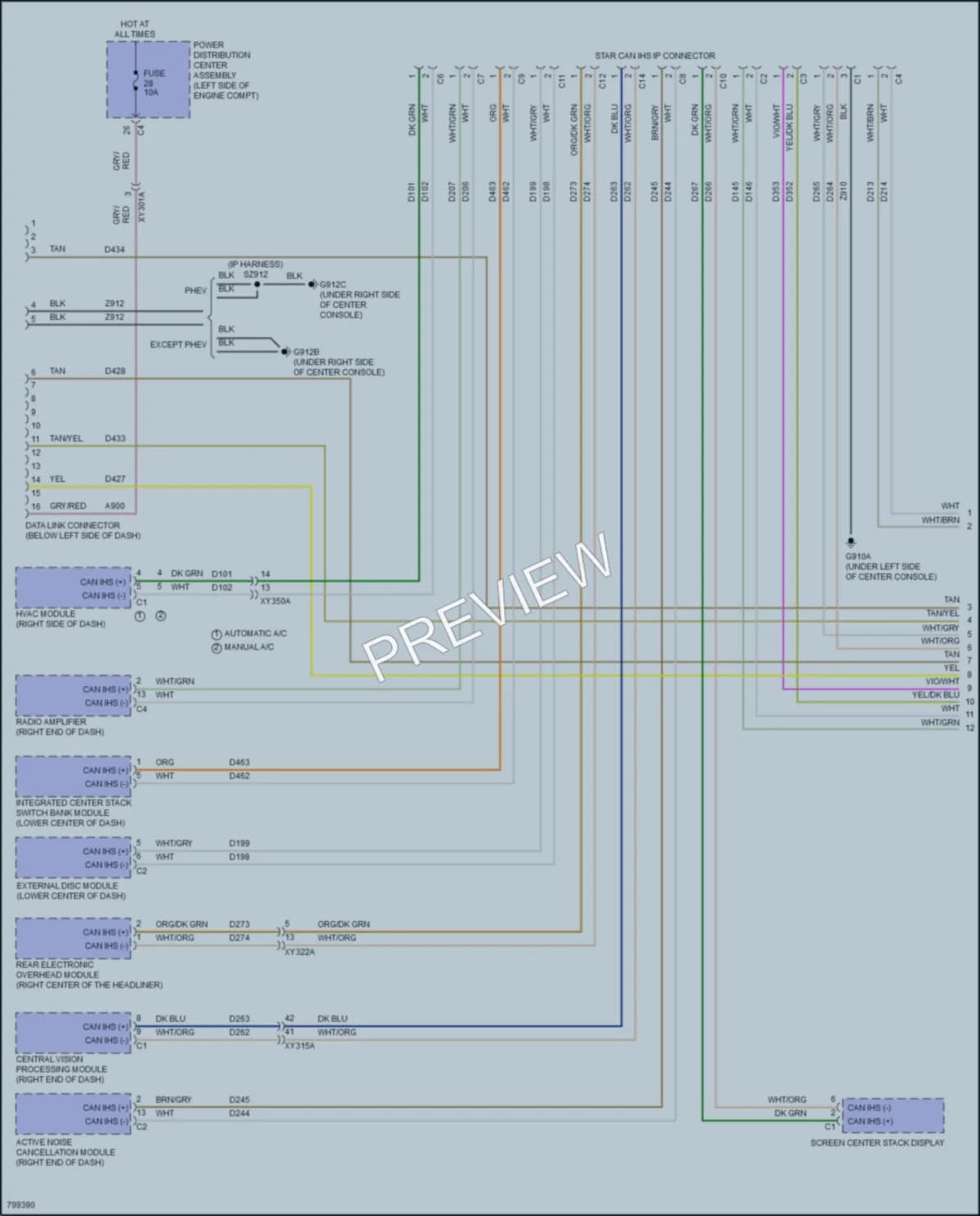 2022 Chrysler PacificaHybrid Computer Data Lines wiring diagram preview