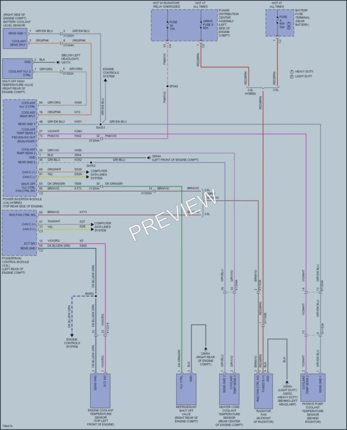 2022 Chrysler PacificaHybrid Cooling Fan wiring diagram preview