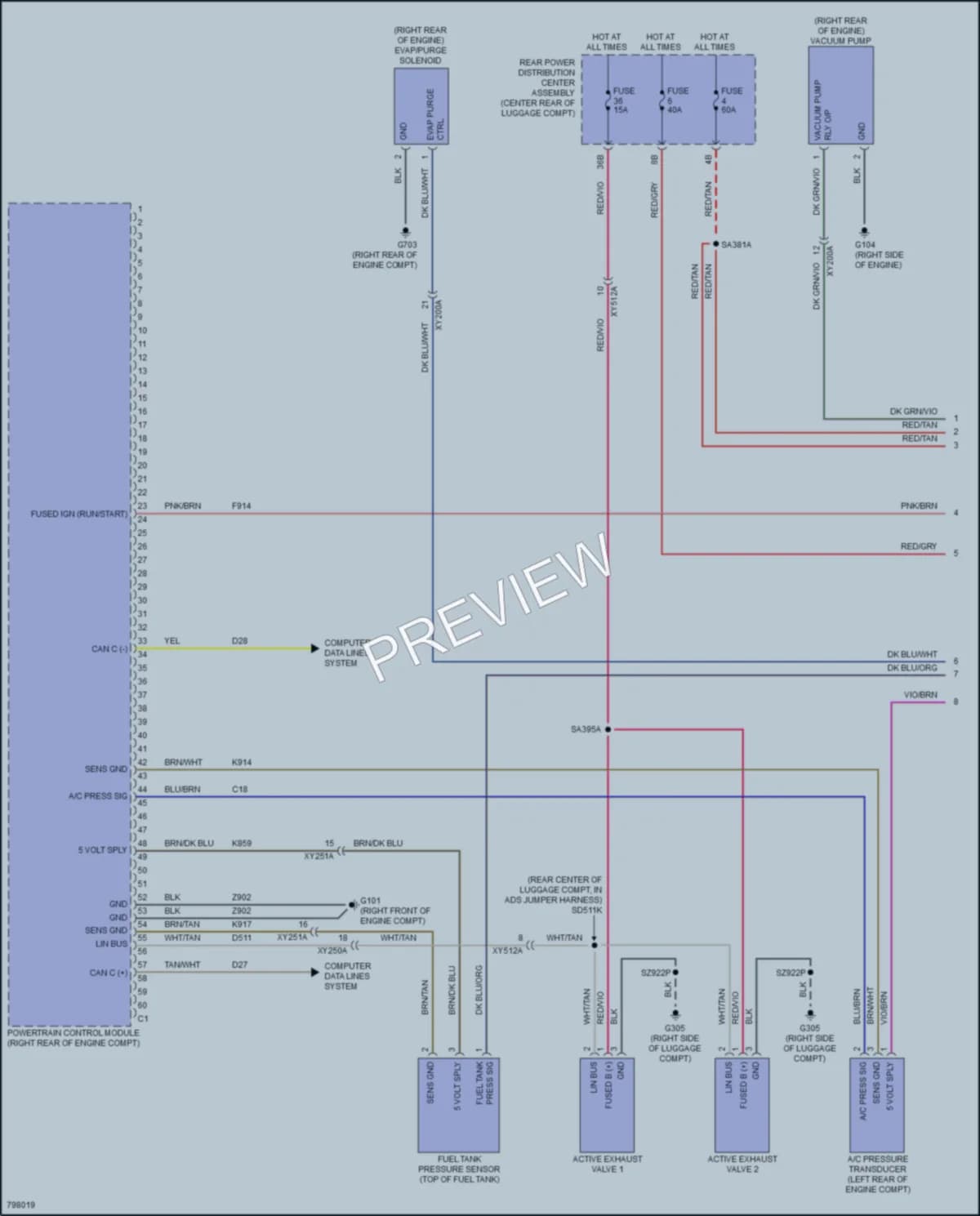 2022 Dodge Charger Engine Performance wiring diagram preview