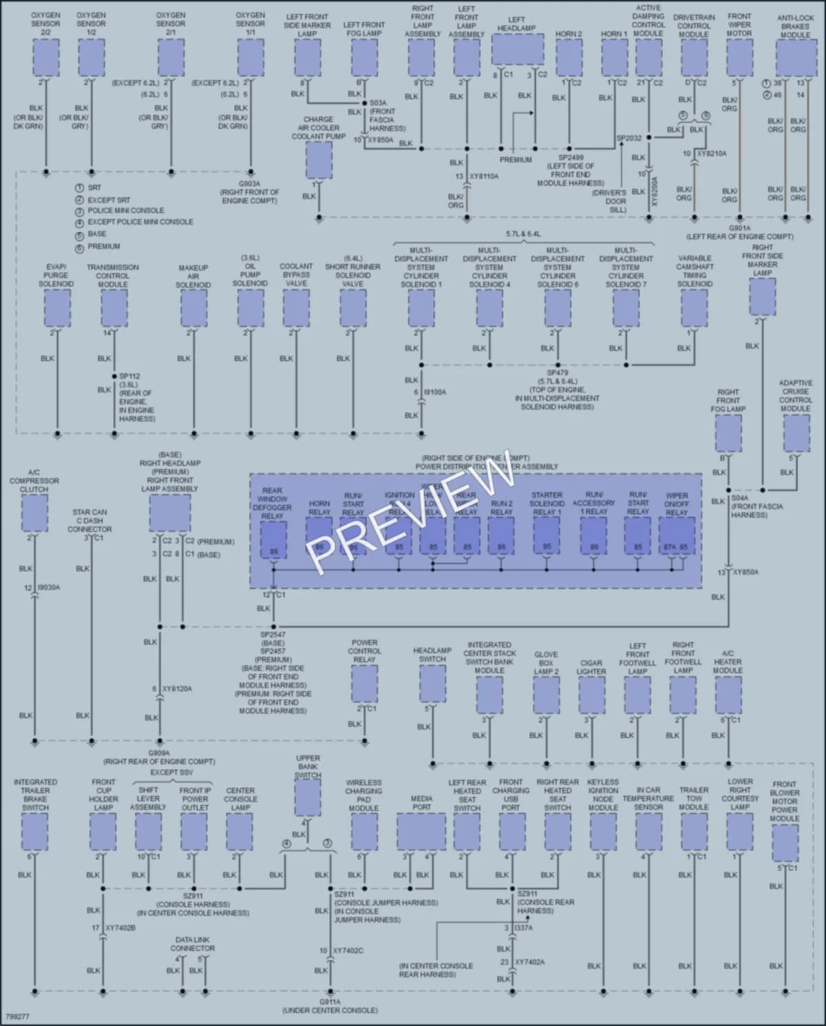 2022 Dodge Durango Ground Distribution wiring diagram preview