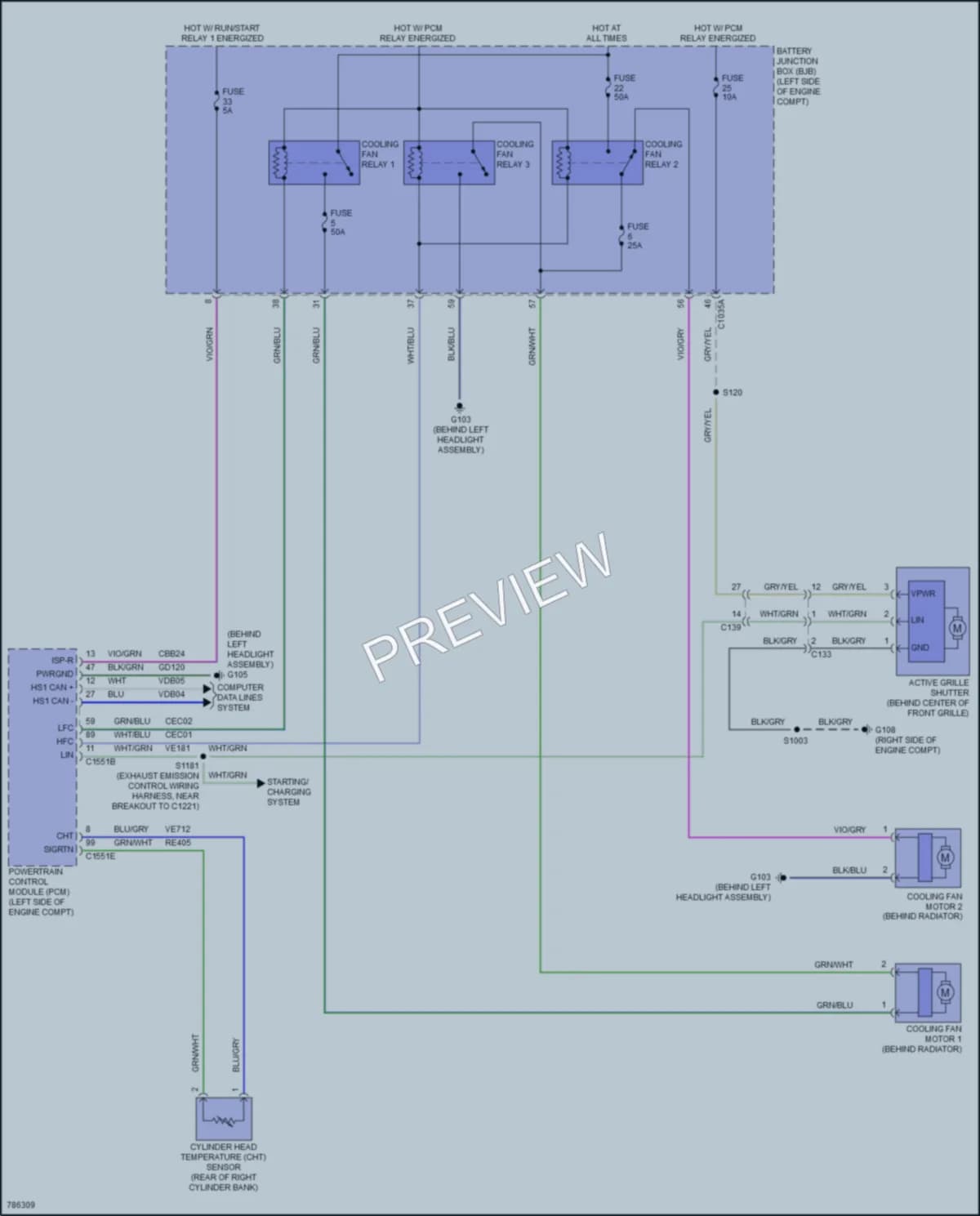 2022 Ford 350Transit Cooling Fan wiring diagram preview