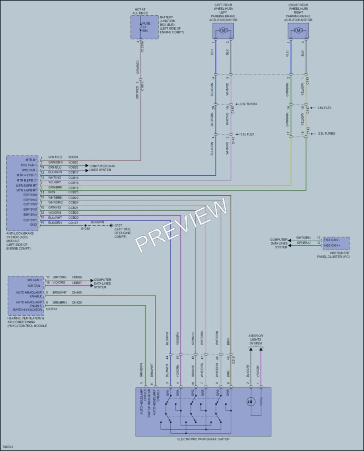 2022 Ford 350Transit Shift Interlock wiring diagram preview