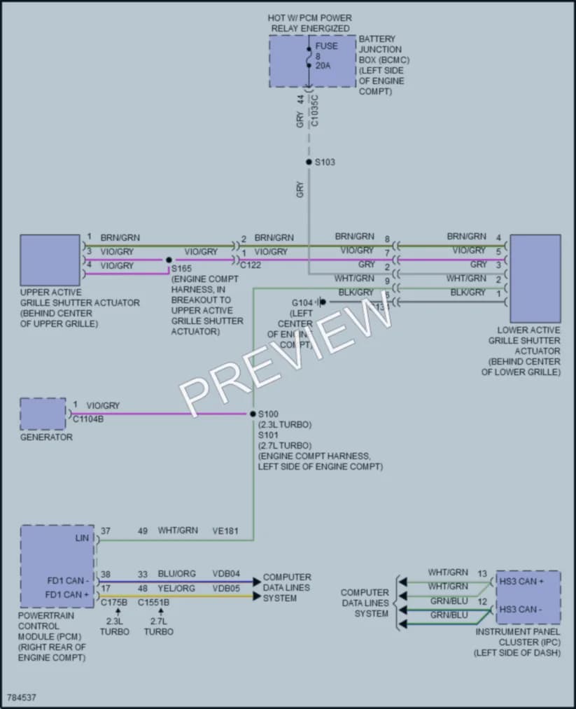 2022 Ford Bronco Active Bodyworks wiring diagram preview