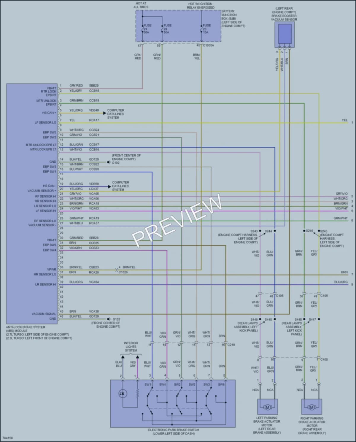 2022 Ford Bronco Anti Lock Brakes wiring diagram preview