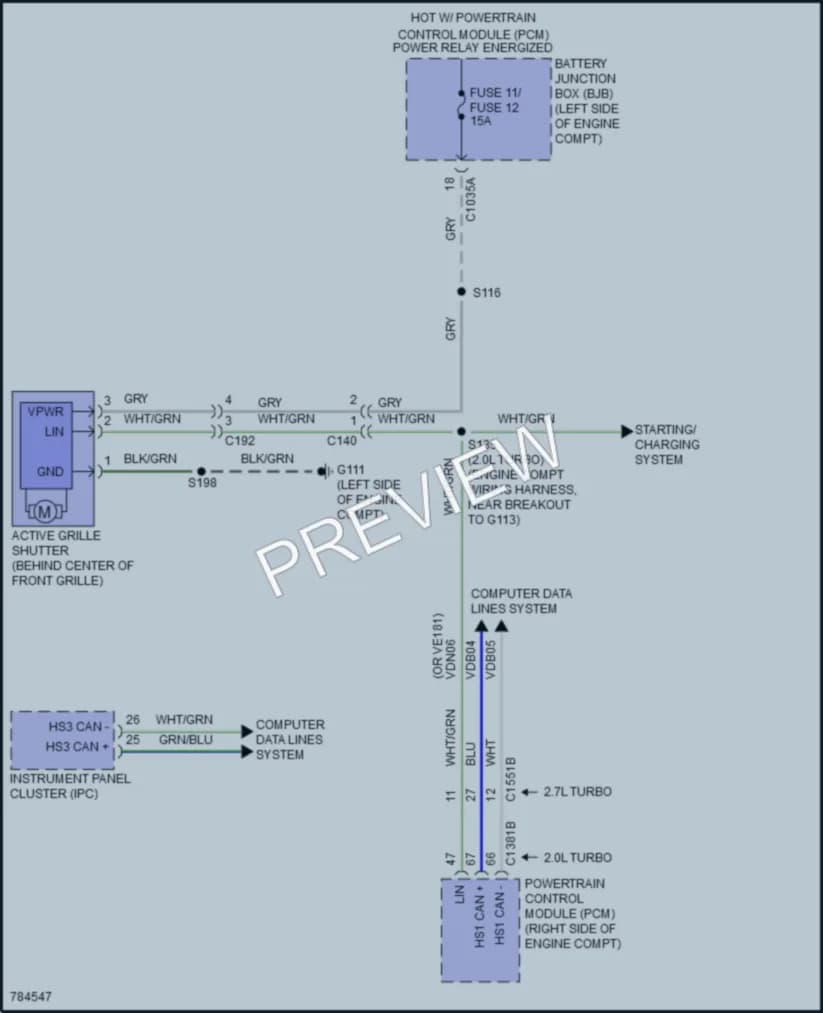 2022 Ford Edge Active Bodyworks wiring diagram preview