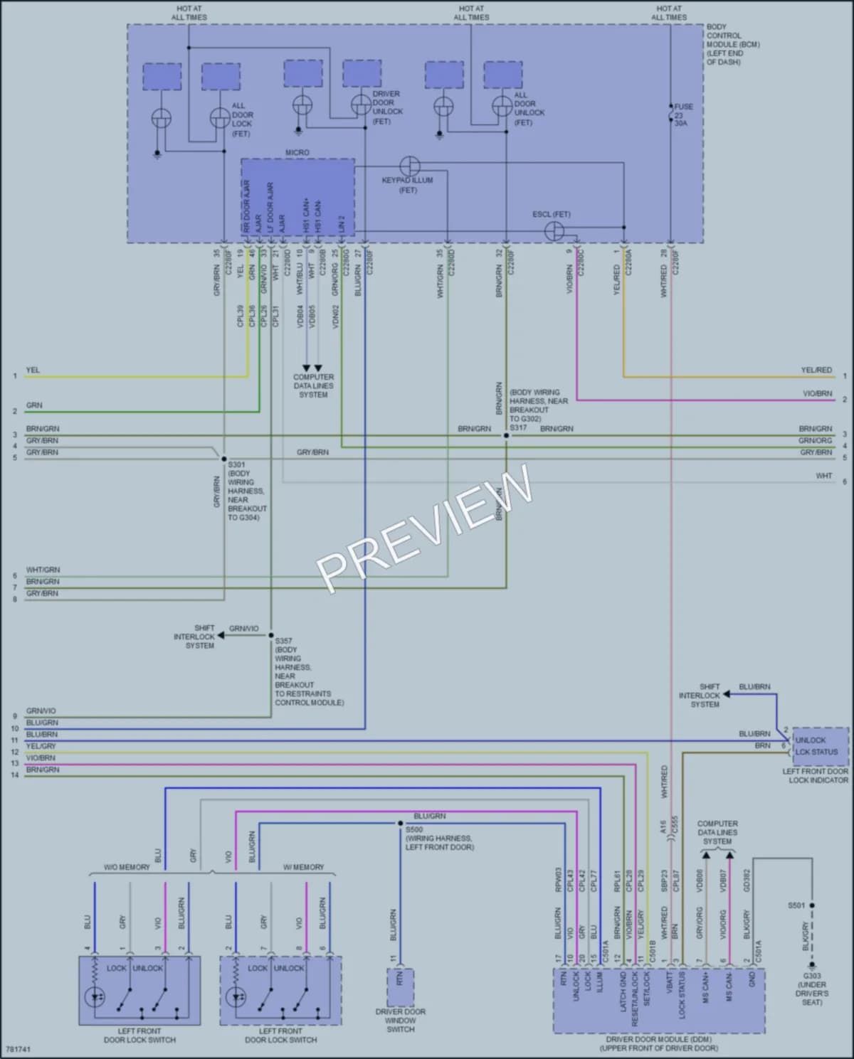 2022 Ford Edge Anti Theft wiring diagram preview