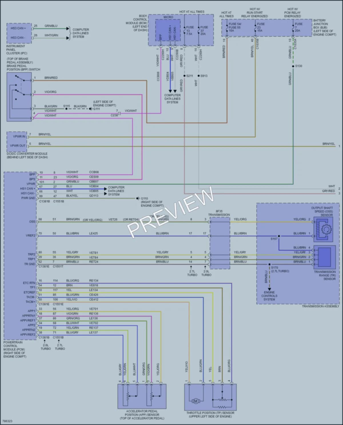 2022 Ford Edge Cruise Control wiring diagram preview