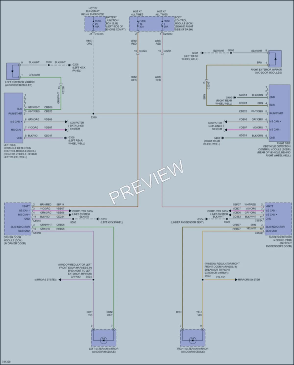 2022 Ford Escape Navigation wiring diagram preview