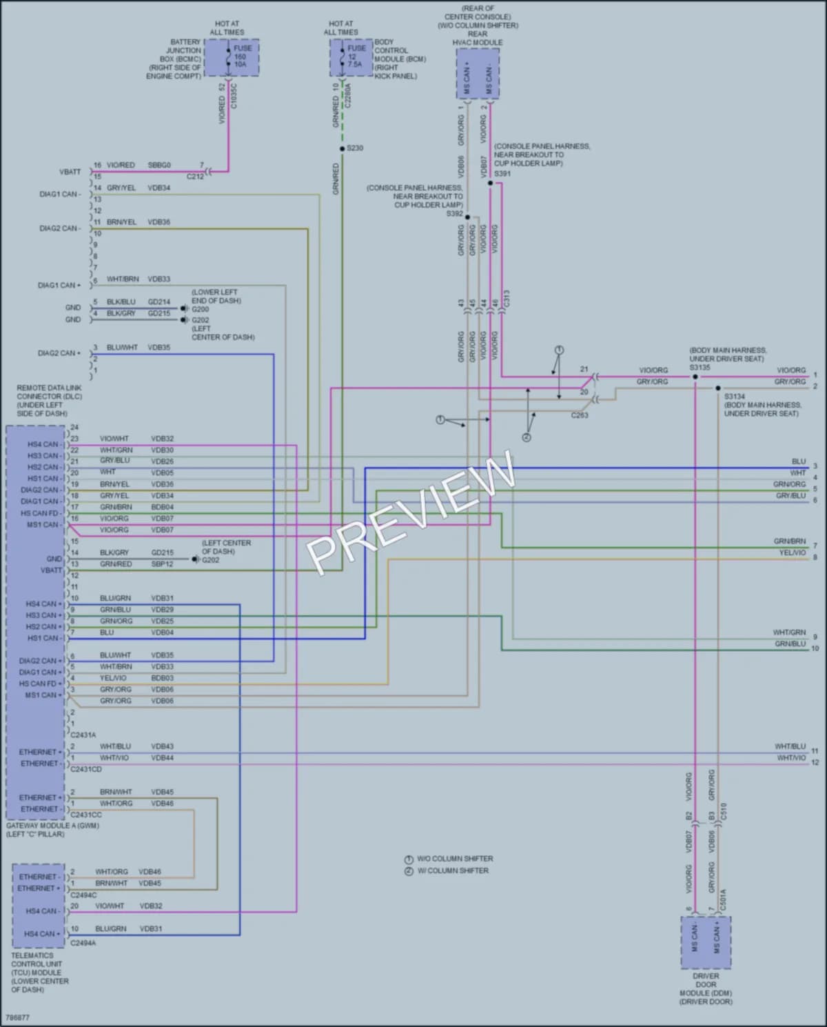 2022 Ford ExpeditionMAX Computer Data Lines wiring diagram preview