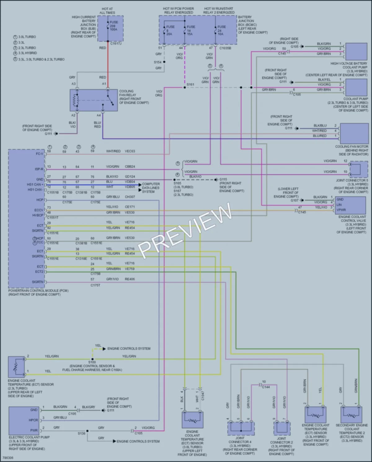 2022 Ford Explorer Cooling Fan wiring diagram preview