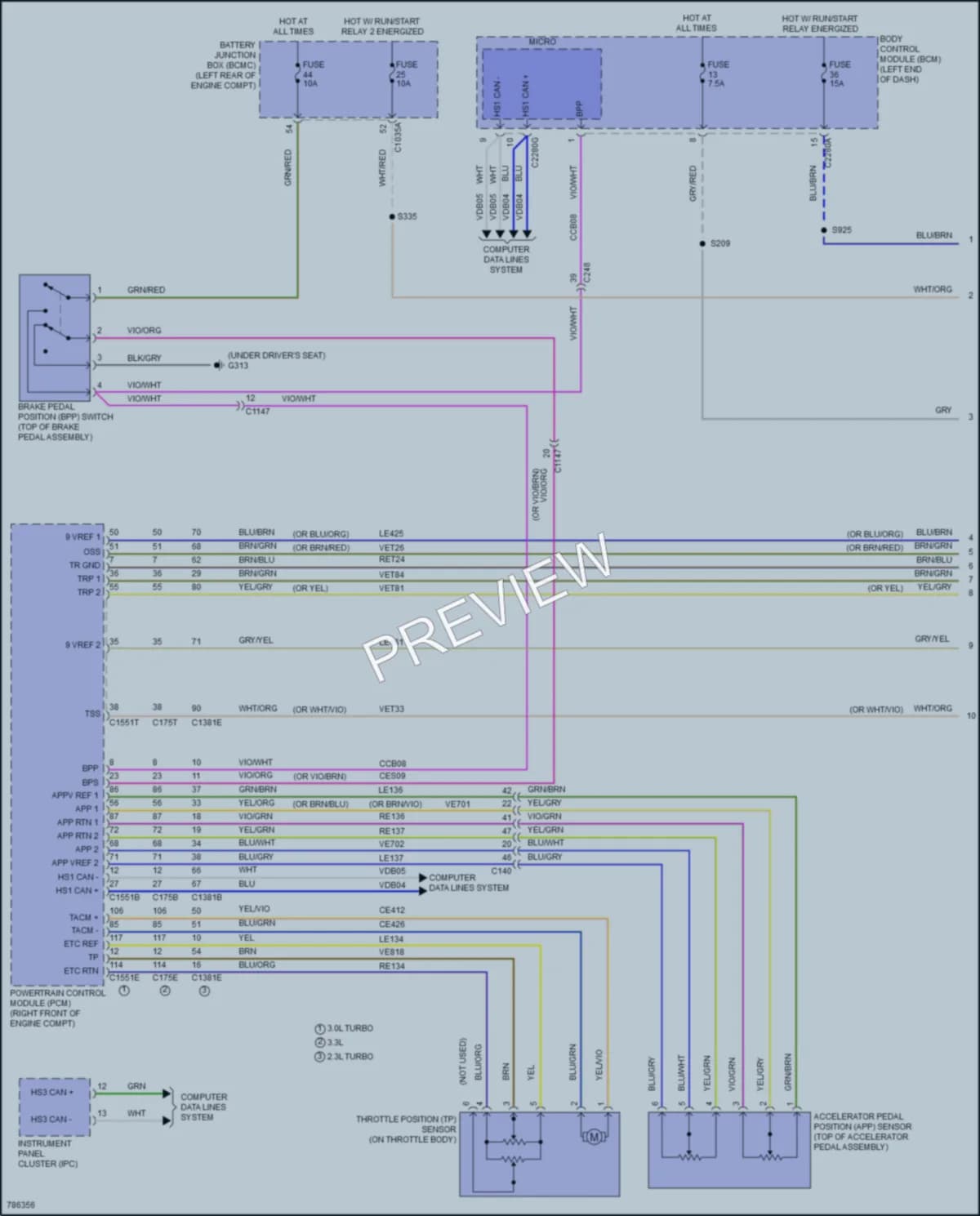 2022 Ford Explorer Cruise Control wiring diagram preview
