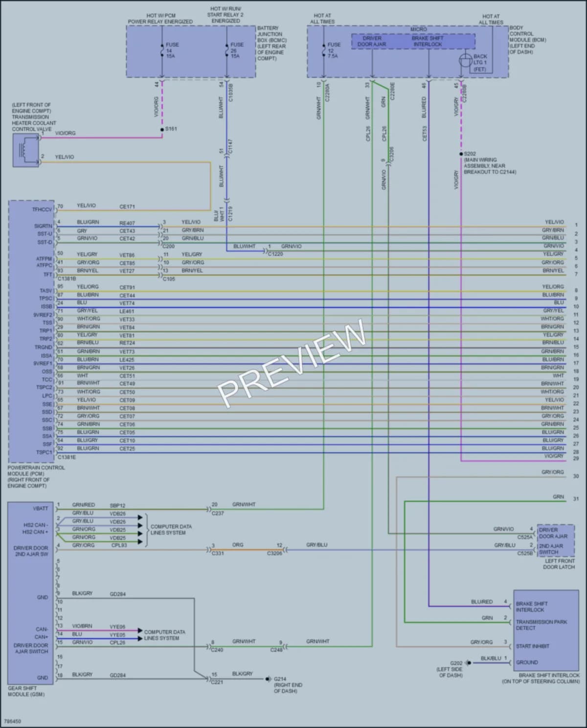 2022 Ford ExplorerHybrid Transmission wiring diagram preview