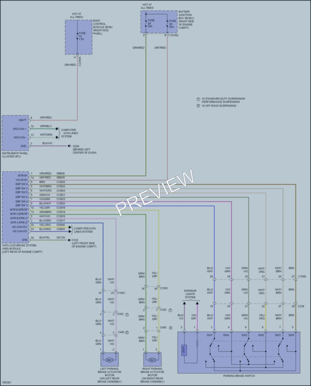 2022 Ford F150Hybrid Shift Interlock wiring diagram preview