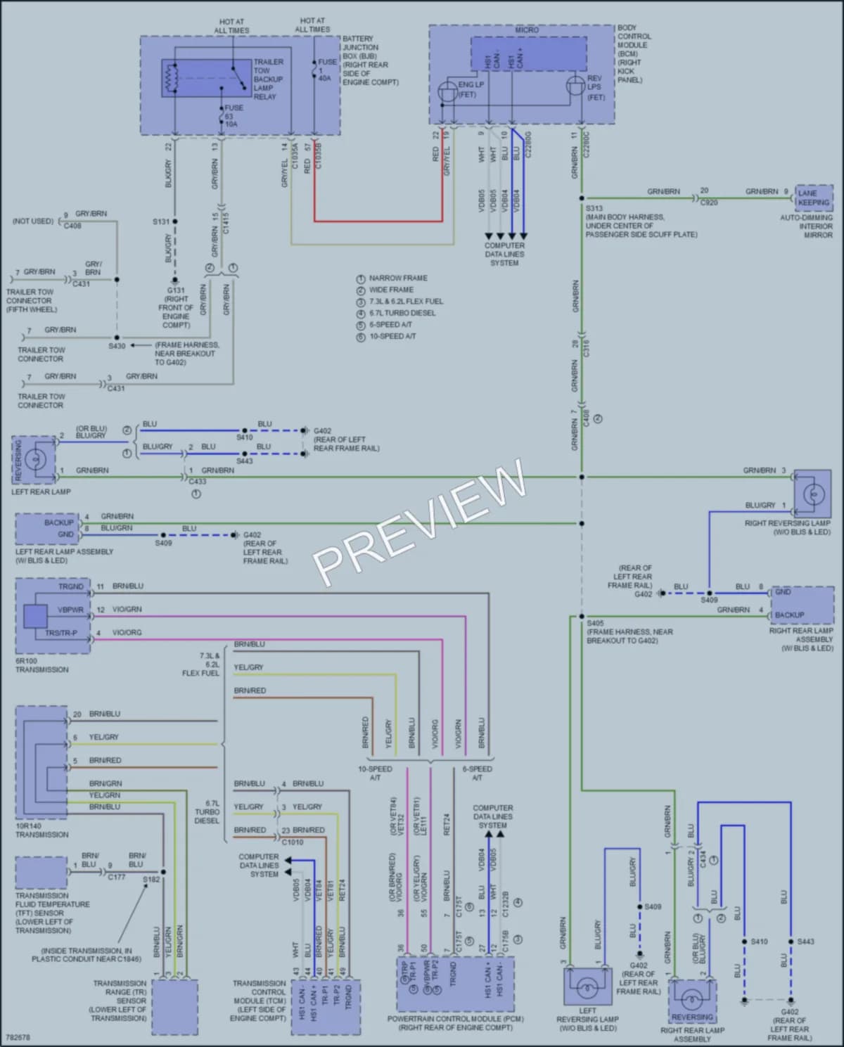 2022 Ford F250SuperDuty Exterior Lights wiring diagram preview