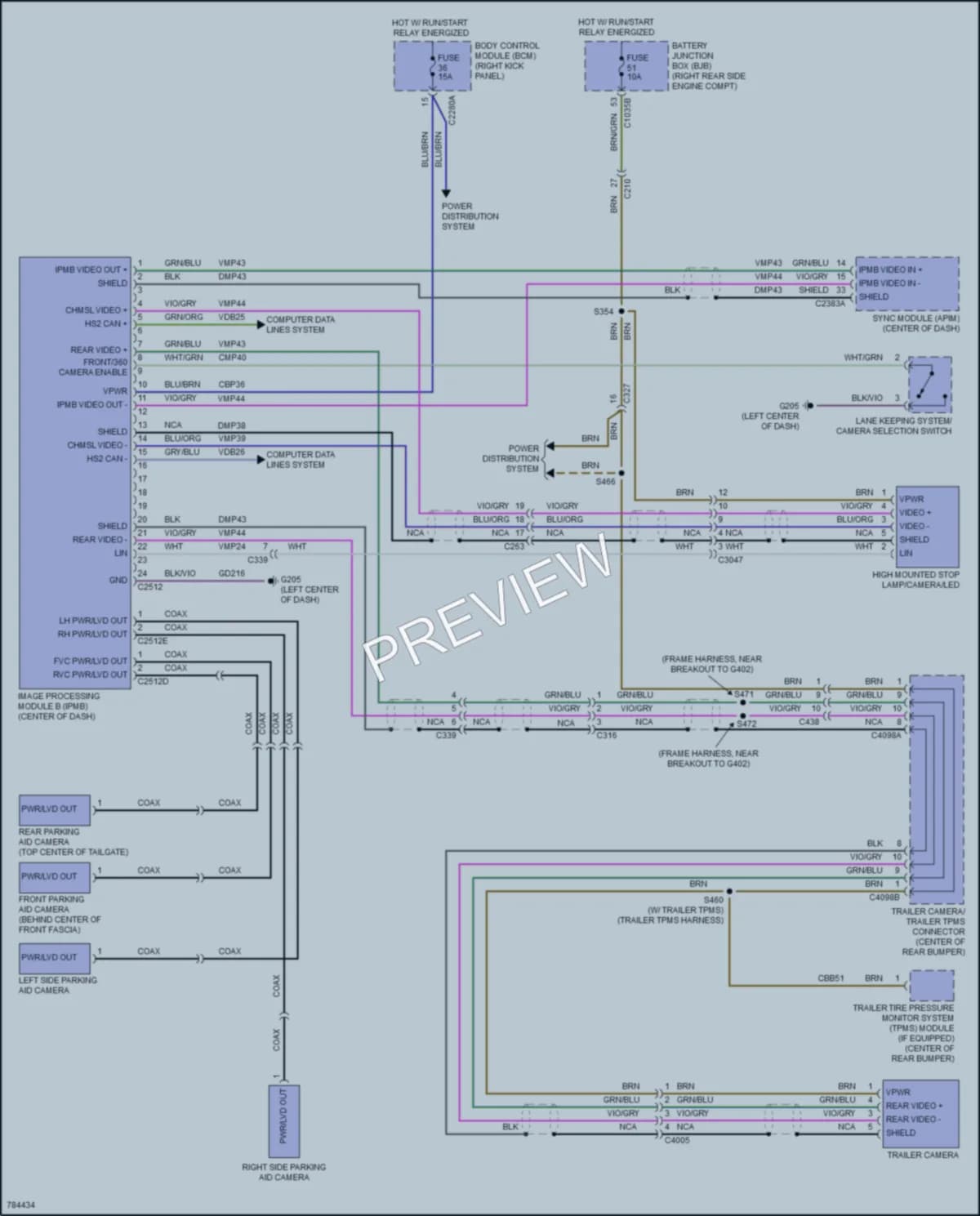 2022 Ford F350SuperDuty Navigation wiring diagram preview