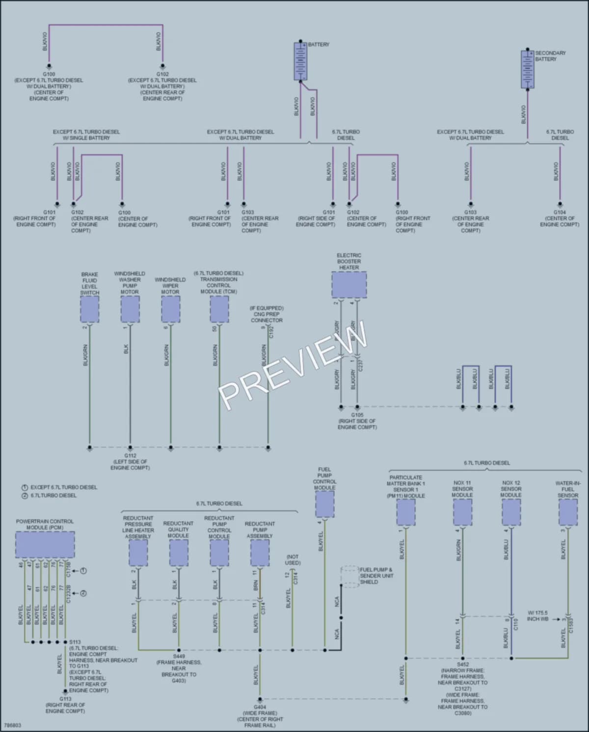 2022 Ford F450SuperDuty Ground Distribution wiring diagram preview
