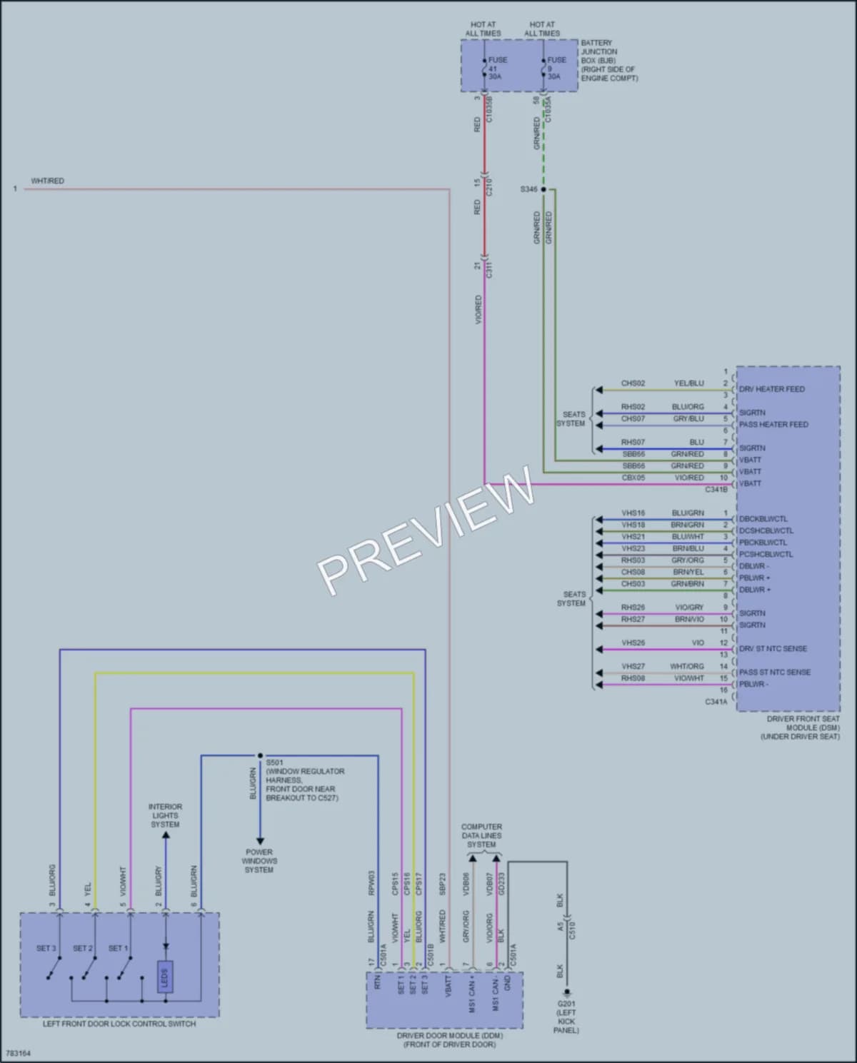 2022 Ford F450SuperDuty Memory Systems wiring diagram preview