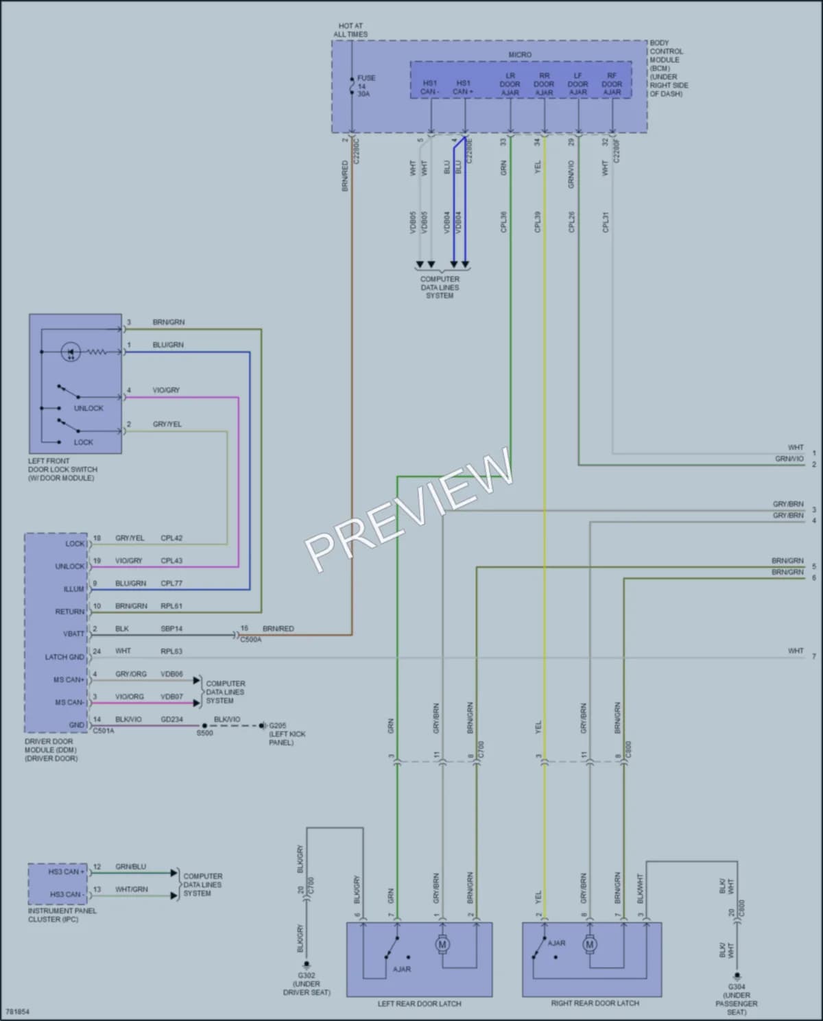 2022 Ford MaverickHybrid Anti Theft wiring diagram preview
