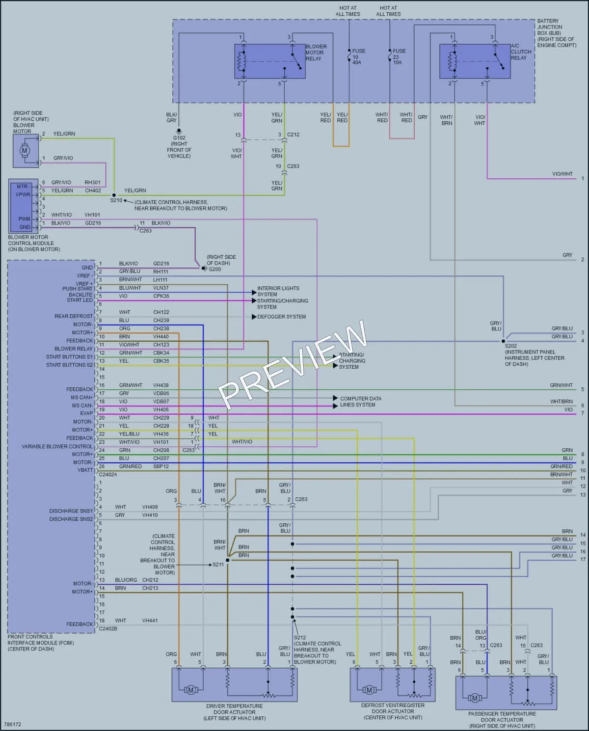 2022 Ford Mustang Air Conditioning wiring diagram preview