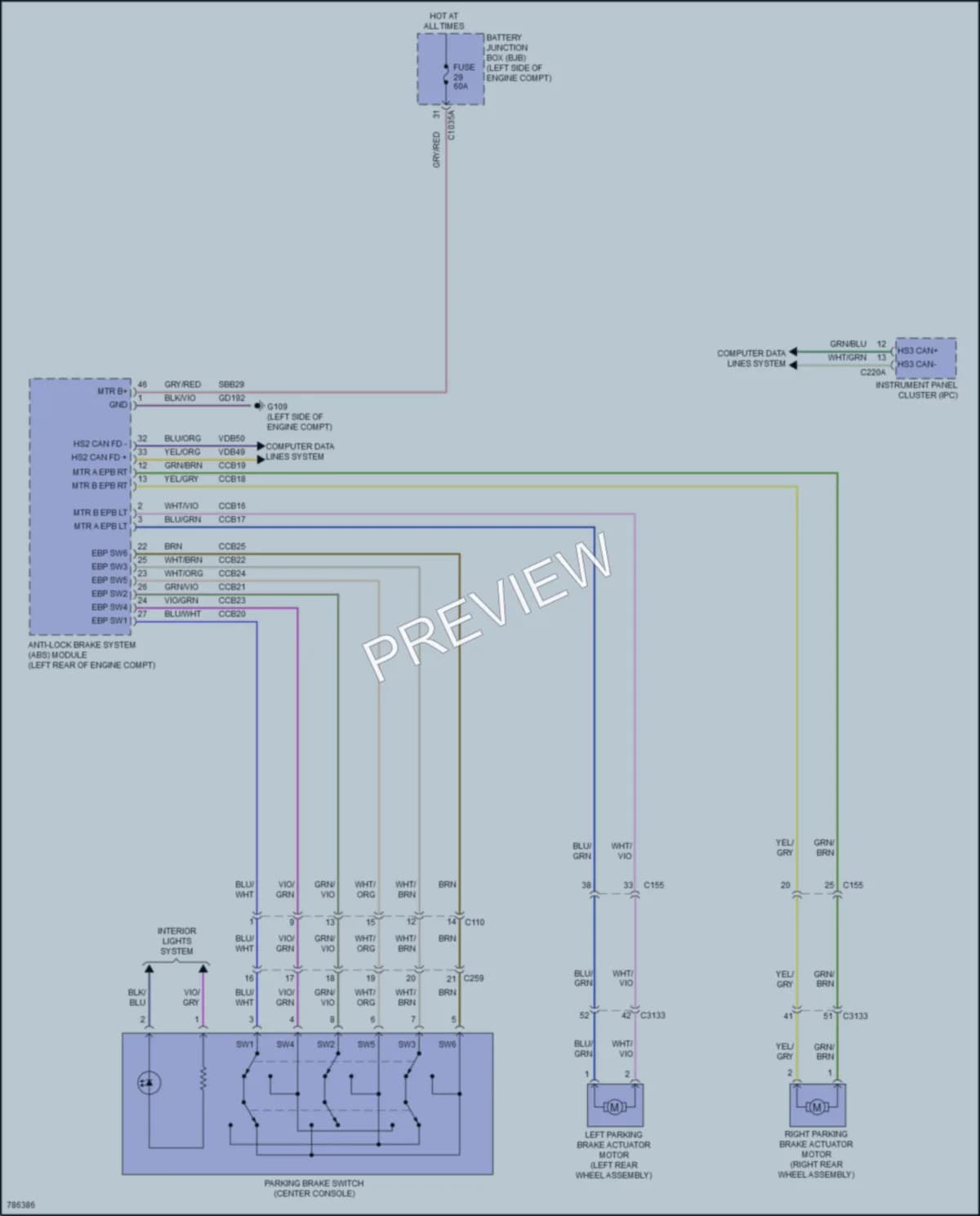 2022 Ford MustangMachE Shift Interlock wiring diagram preview