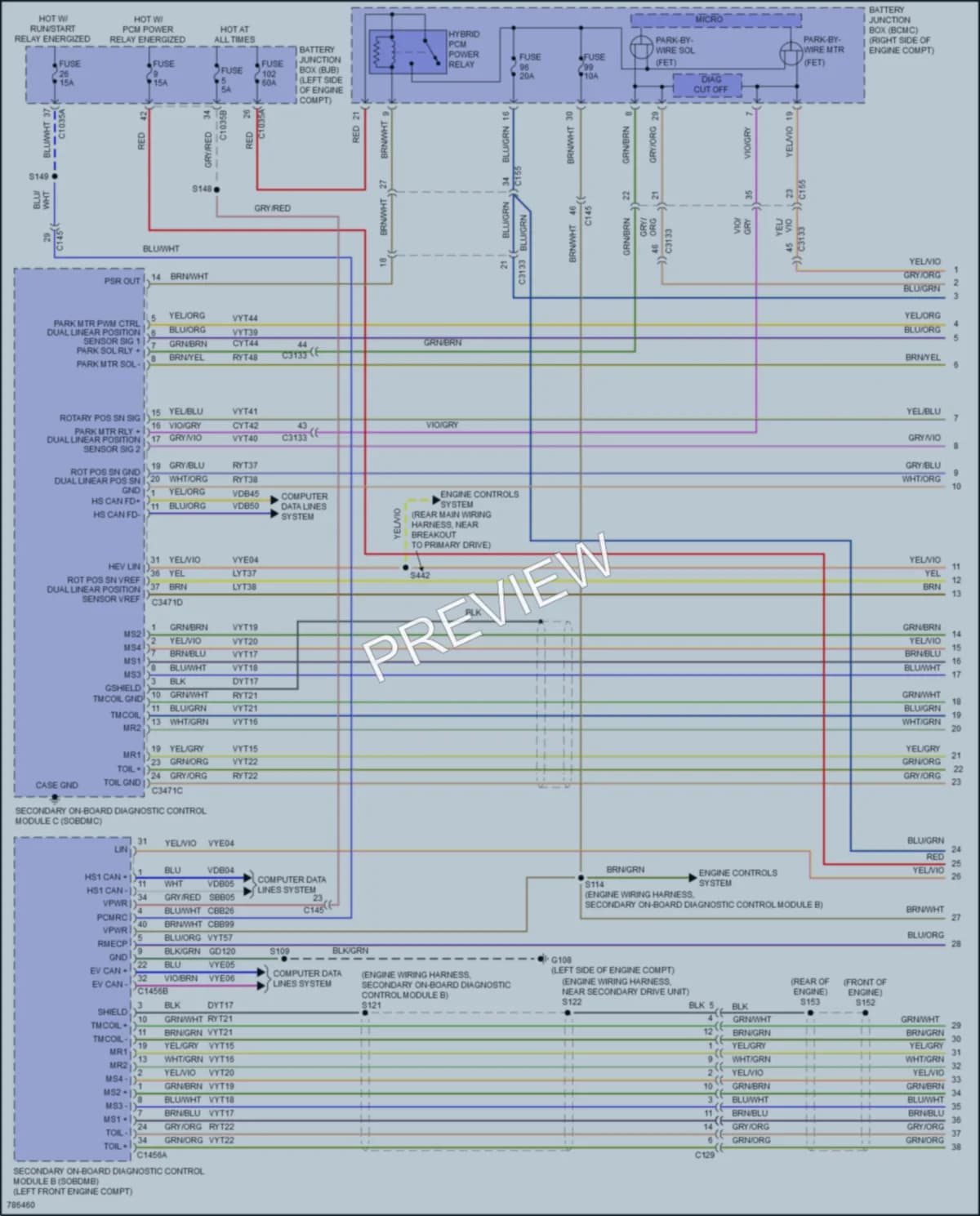 2022 Ford MustangMachE Transmission wiring diagram preview
