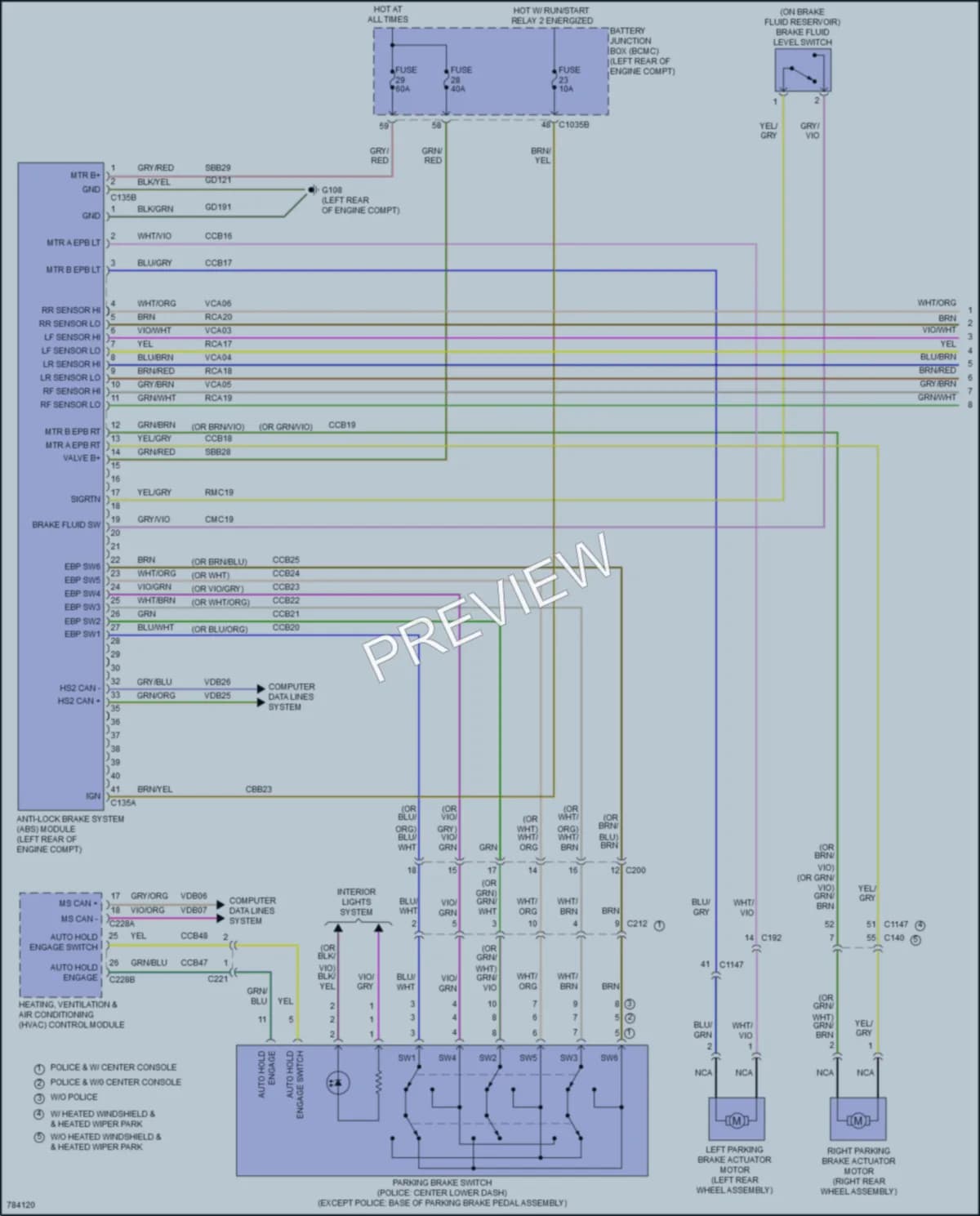 2022 Ford PoliceInterceptorUtility Anti Lock Brakes wiring diagram preview